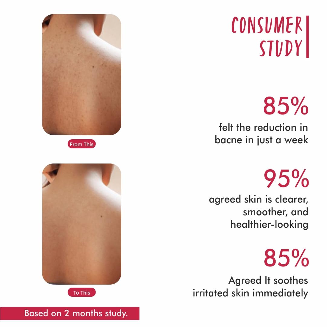 THE LOVE CO Salicylic Acid 2% Body Wash for Acne Treatment - Paraben & SLS Free Shower Gel for Men & Women | Prevents Dry, Rough, Bumpy & Strawberry Skin | Deep Cleansing Formula (250ml) - Perfect for Back Acne, Body Breakouts & Sensitive Skin Care