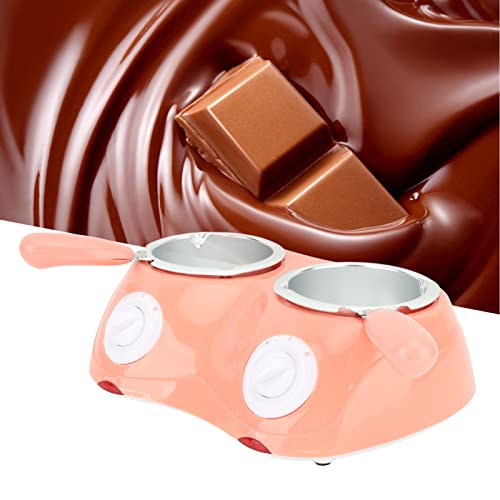 Electric Chocolate Fondue Pot - Atyhao Mini Double Melting Pot for Chocolate, Cheese & Butter - Perfect for Valentine's Day, Parties & Family Dessert Nights