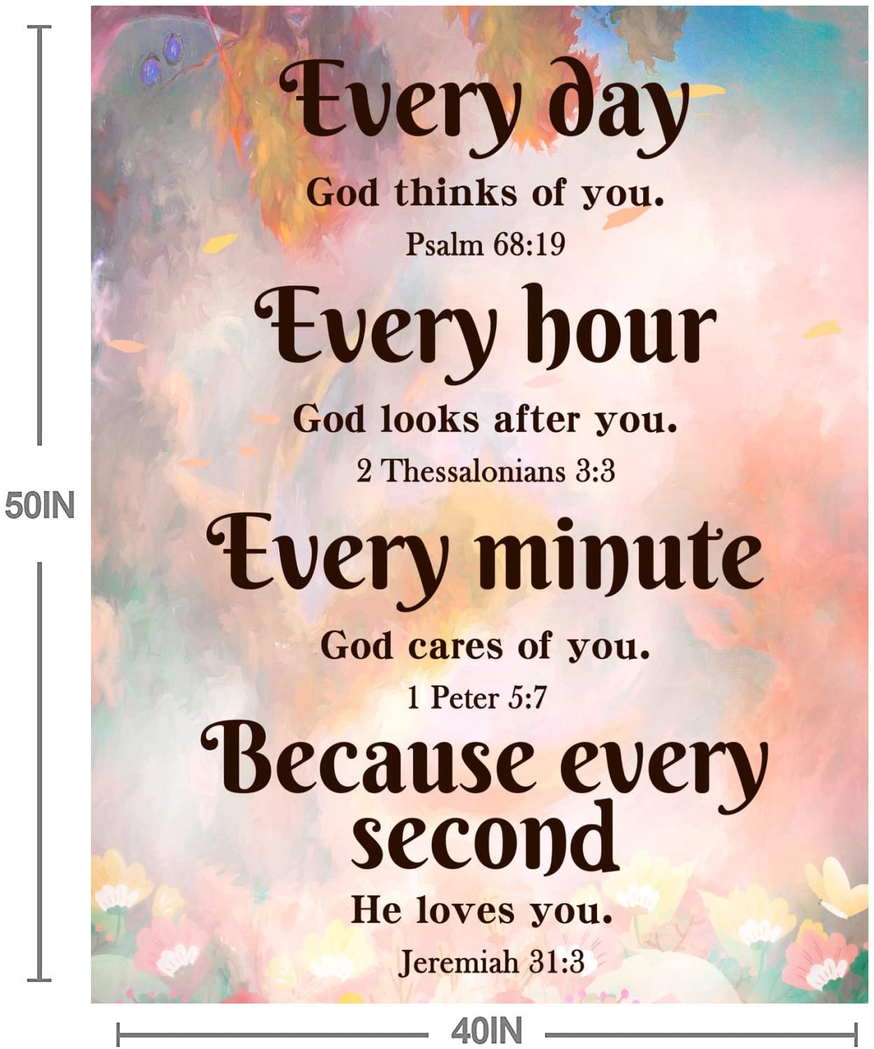 Christian Bible Blanket for Women - Inspirational Prayer Gifts for Birthdays & Spiritual Comfort