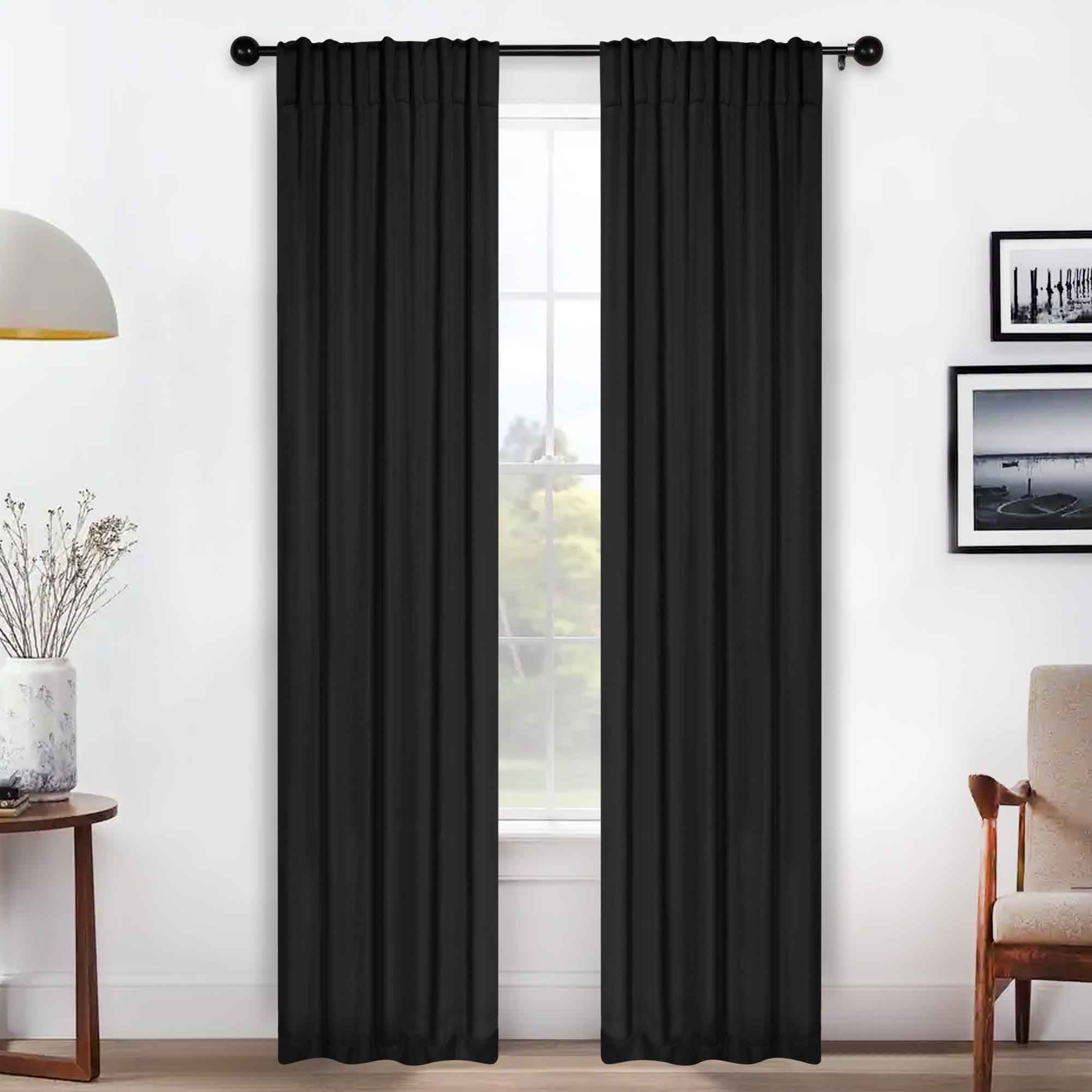 Blackout Curtains for Bedroom - Solid Room Darkening Thermal Insulated Drapes, Set of 2 Panels - Perfect for Nursery, Home Theater & Light Sleepers