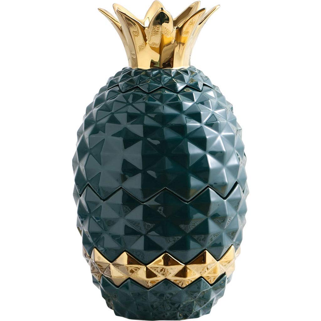 Creative Pineapple Ceramic Fruit Dish - Stylish Living Room Decor, Multi-Function Coffee Table Storage Tray | Perfect for Home Decor, Party Serving & Gift Giving