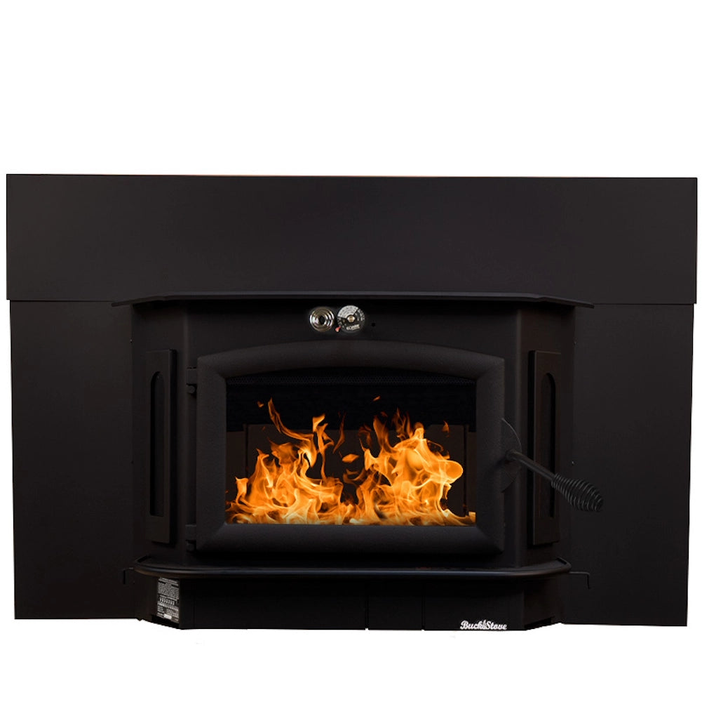 Buck Stove Model 91 Catalytic Wood Burning Fireplace Insert with Heat Activated Blower - Efficient Home Heating for Living Rooms, Cabins & Winter Warmth