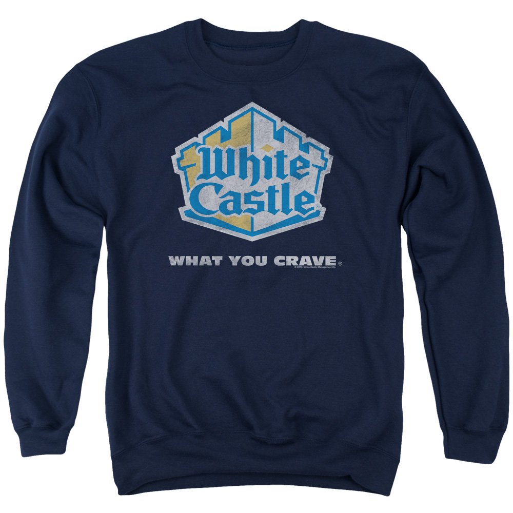 White Castle Vintage Logo Unisex Crewneck Sweatshirt for Men & Women | Casual Streetwear, Retro Fashion, Lounge Wear