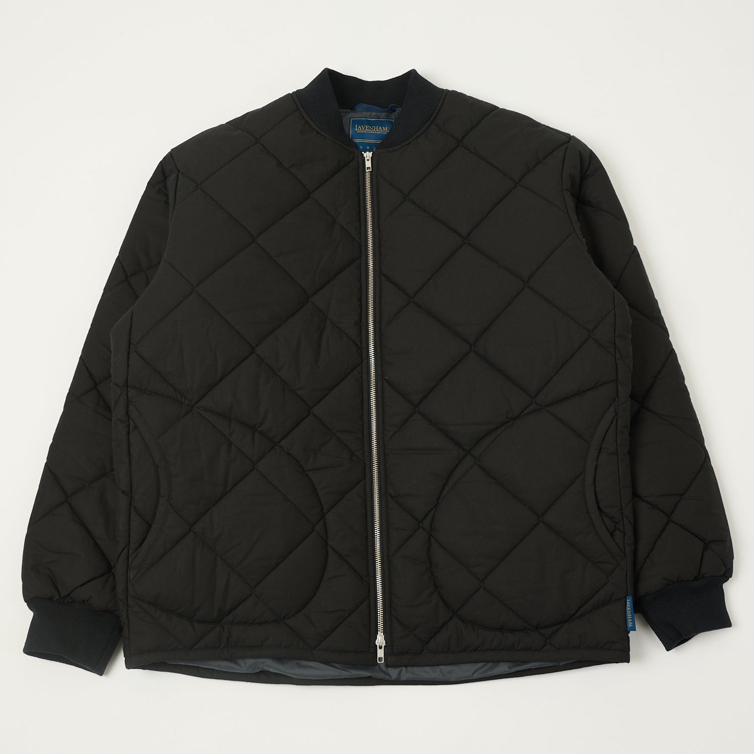 Lavenham Big Quilt Bomber Jacket - Lamp Black | Warm Winter Coat for Men & Women | Perfect for Outdoor Activities, Travel & Casual Wear