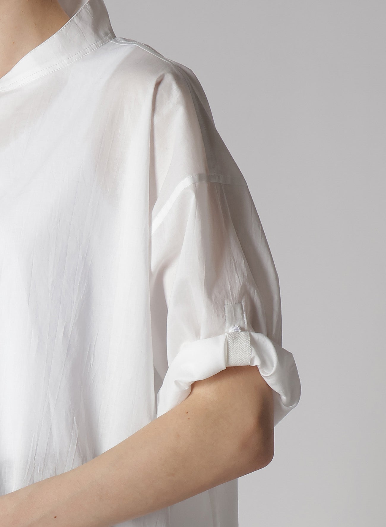 Soft Cotton Lawn Half Sleeve Blouse for Women - Breathable Rolled Up Casual Top for Summer Outfits, Office Wear & Date Nights