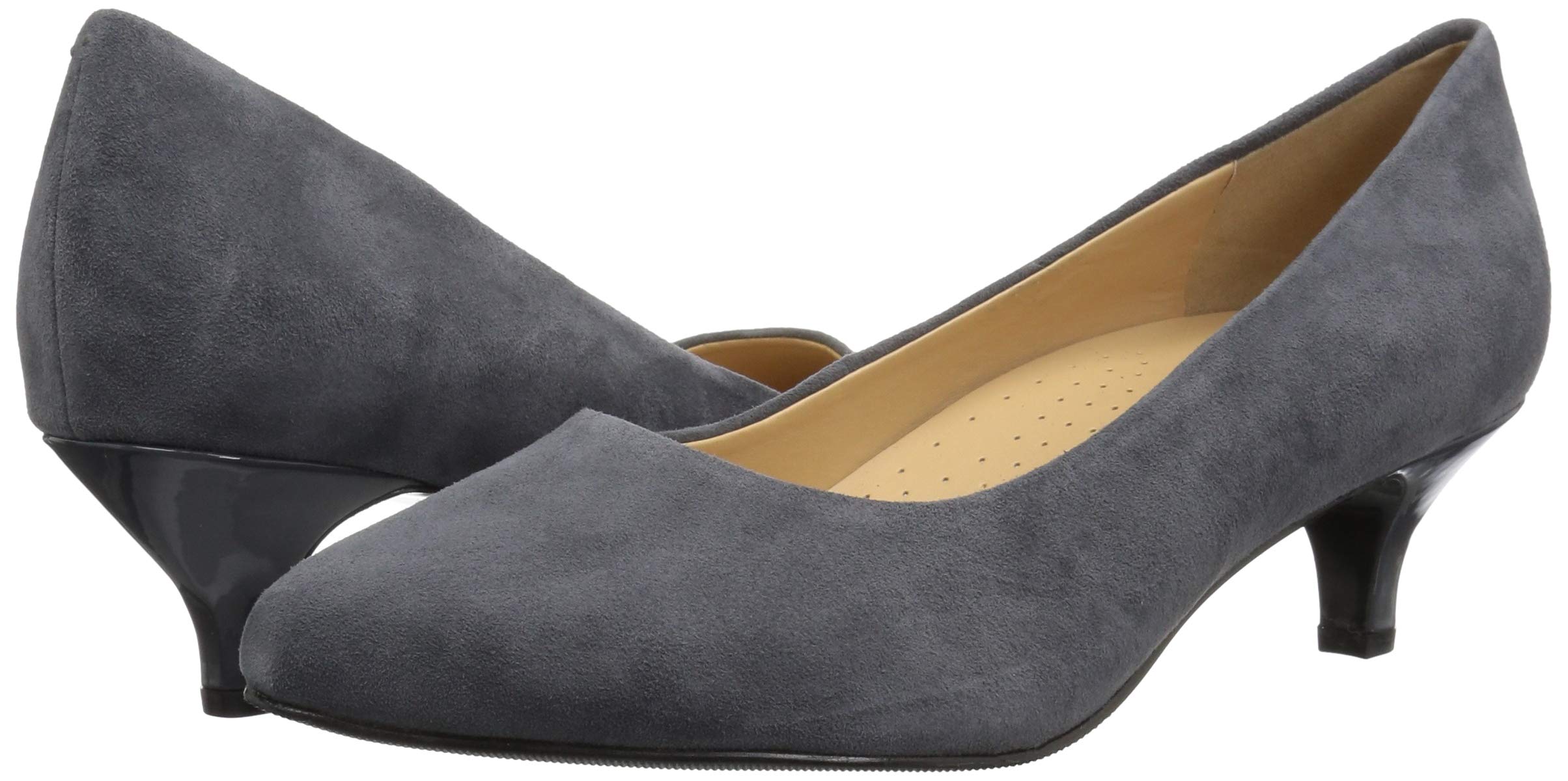 Trotters Women's Kiera Pump - Comfortable Low Heel Dress Shoes for Work, Office & Formal Occasions | Slip-Resistant & Cushioned Insoles