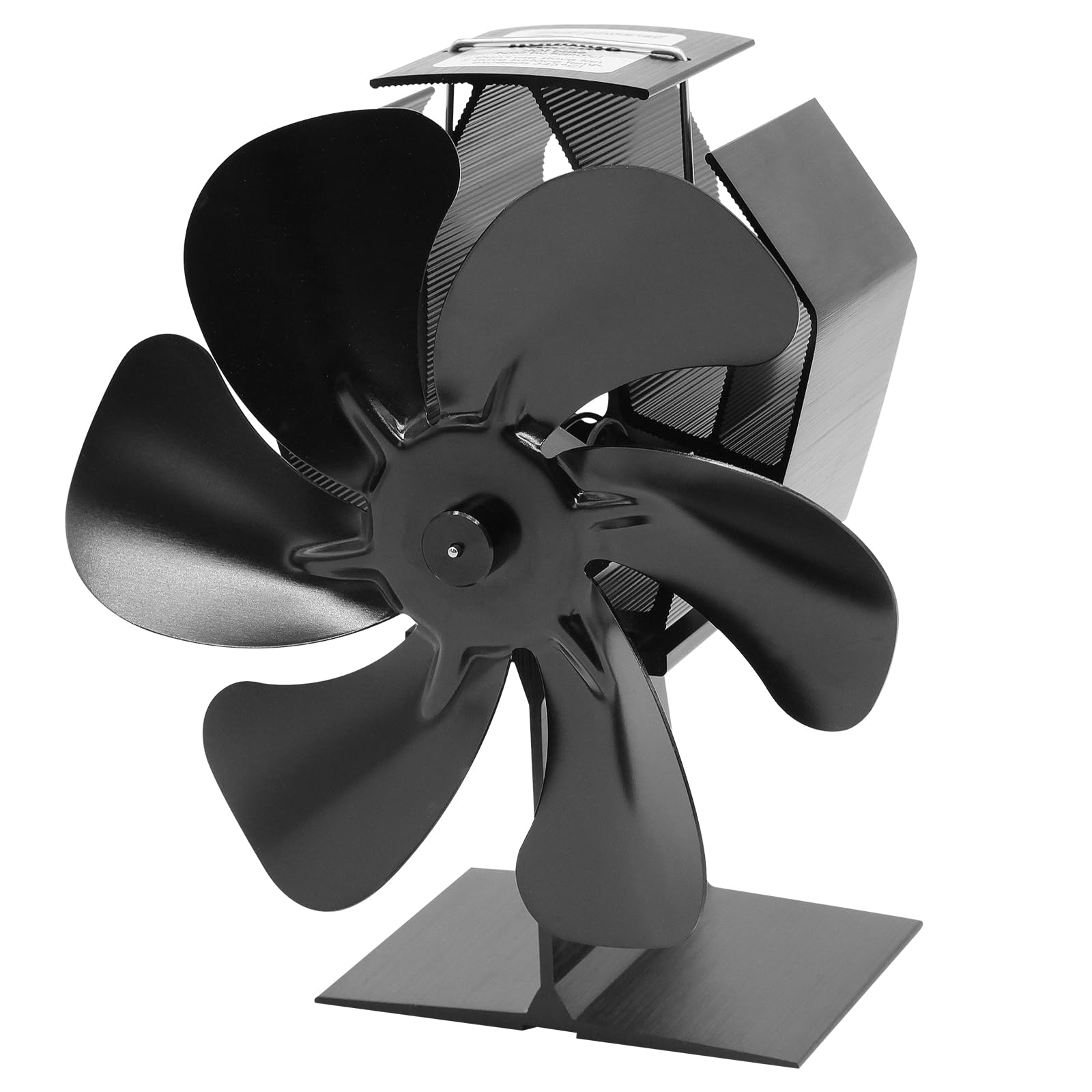Heat Powered Wood Stove Fan for Buddy Heater & Propane Space Heaters - Adjustable Bracket for Mr. Heater - Efficient Fireplace Fan for Indoor/Outdoor Camping, RV & Home Heating Use