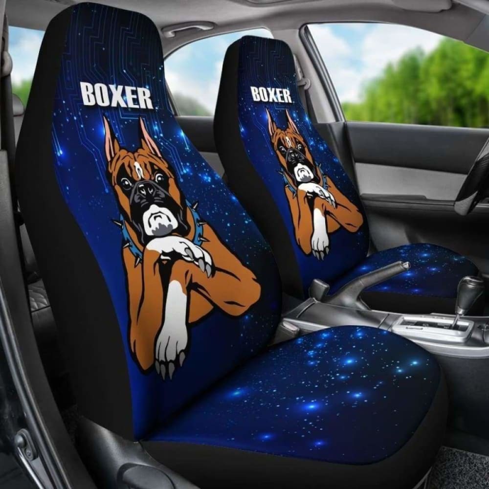 Premium Boxer Dog Car Seat Covers for Dogs - Universal Fit for Most Vehicles 2009-2018 - Waterproof Pet Seat Protector for Backseat & Bench - Perfect for Road Trips, Daily Commutes & Outdoor Adventures