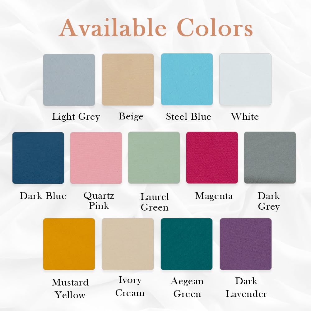 Luxury 100% Cotton King Size Sheets Set - 400 Thread Count Percale Bedding with 17
