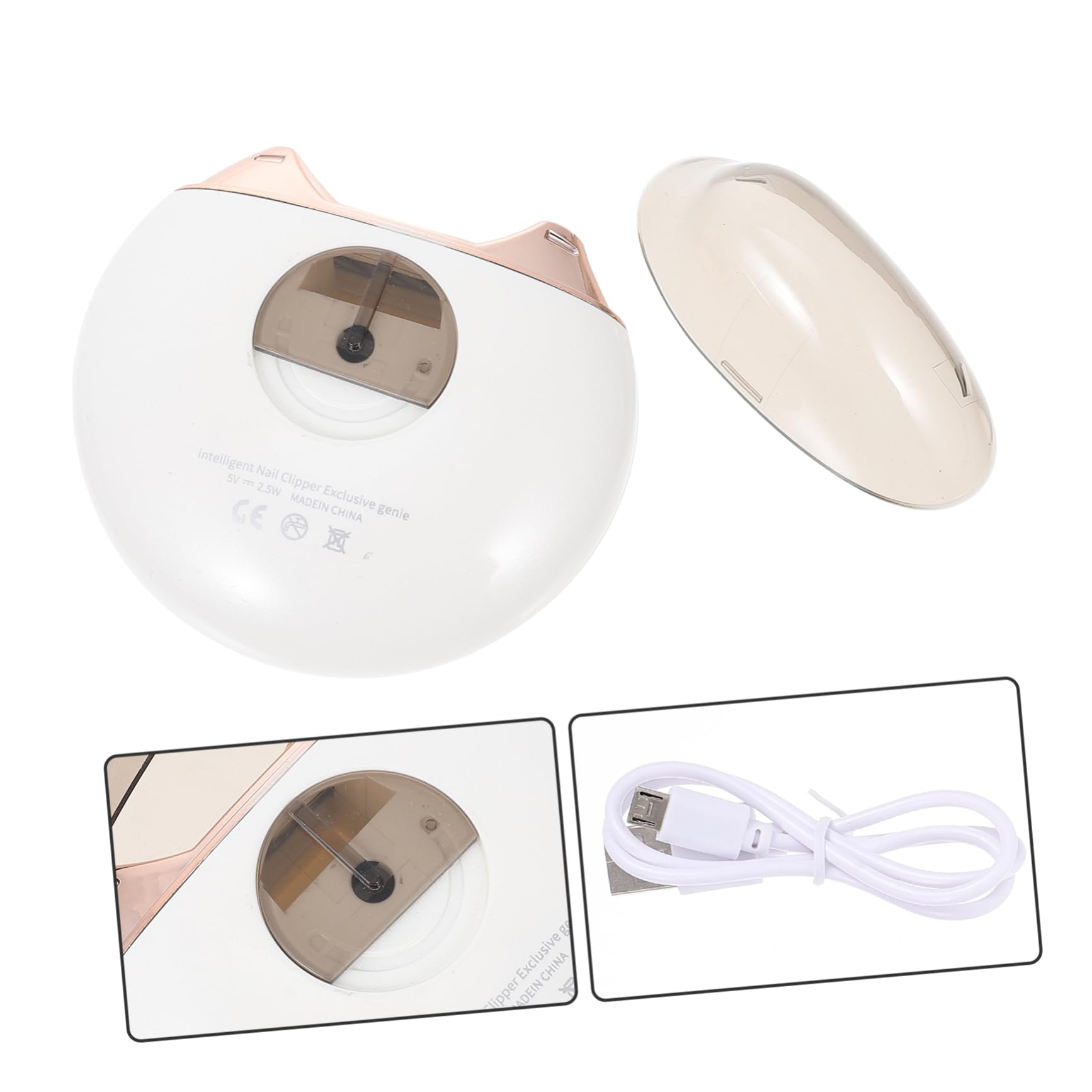 VICASKY 4-Piece Kids Electric Nail Trimmer Set - Gentle Nail File & Cutter for Baby & Toddler Nails - Safe Nail Care Kit for Home & Travel Use - Perfect for Toenails, Fingernails & Pedicure Accessories