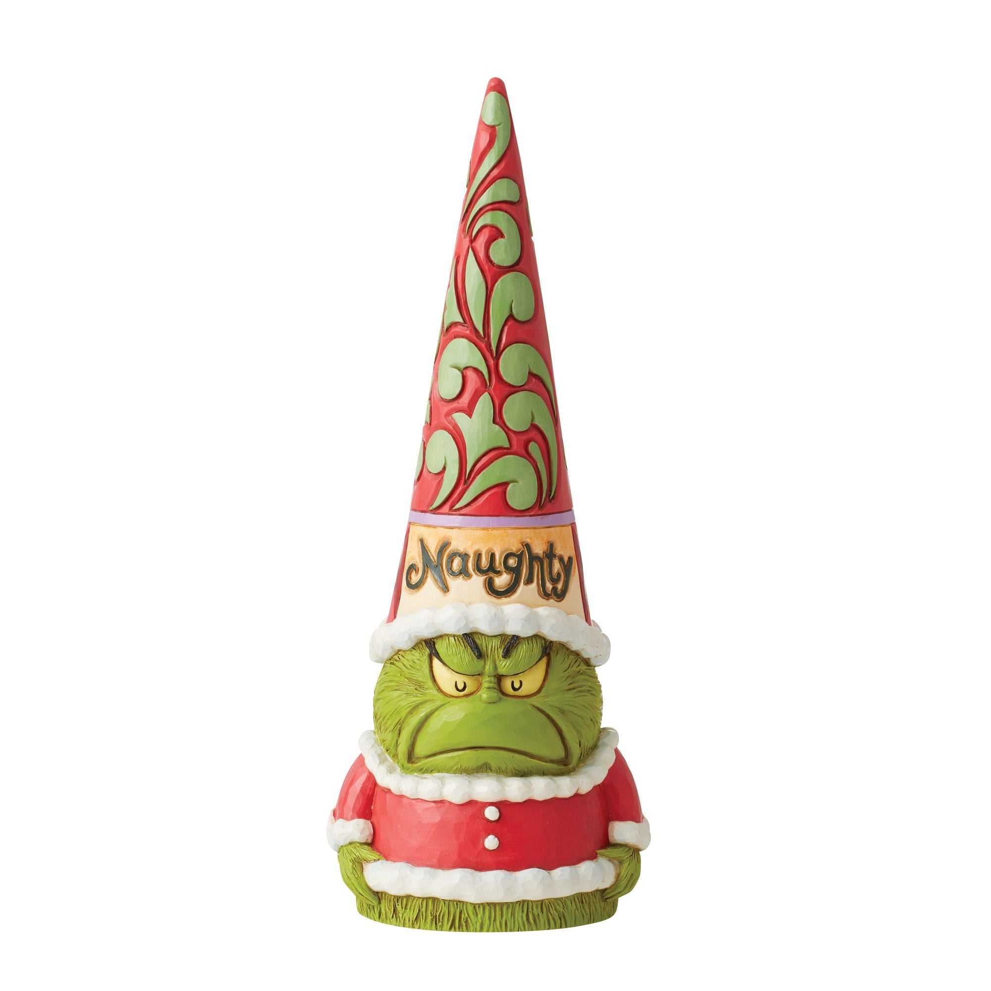 Naughty or Nice Grinch Gnome - Festive Christmas Decoration for Home, Office & Holiday Parties