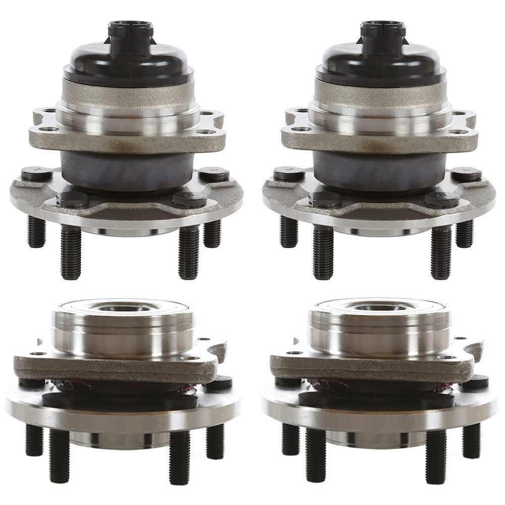 MKDBJN Front & Rear Wheel Hub Bearing Assembly Kit - Driver Left & Passenger Right Side Replacement (PN12516) | Compatible with [Vehicle Models] | Perfect for Smooth Ride & Wheel Bearing Repair