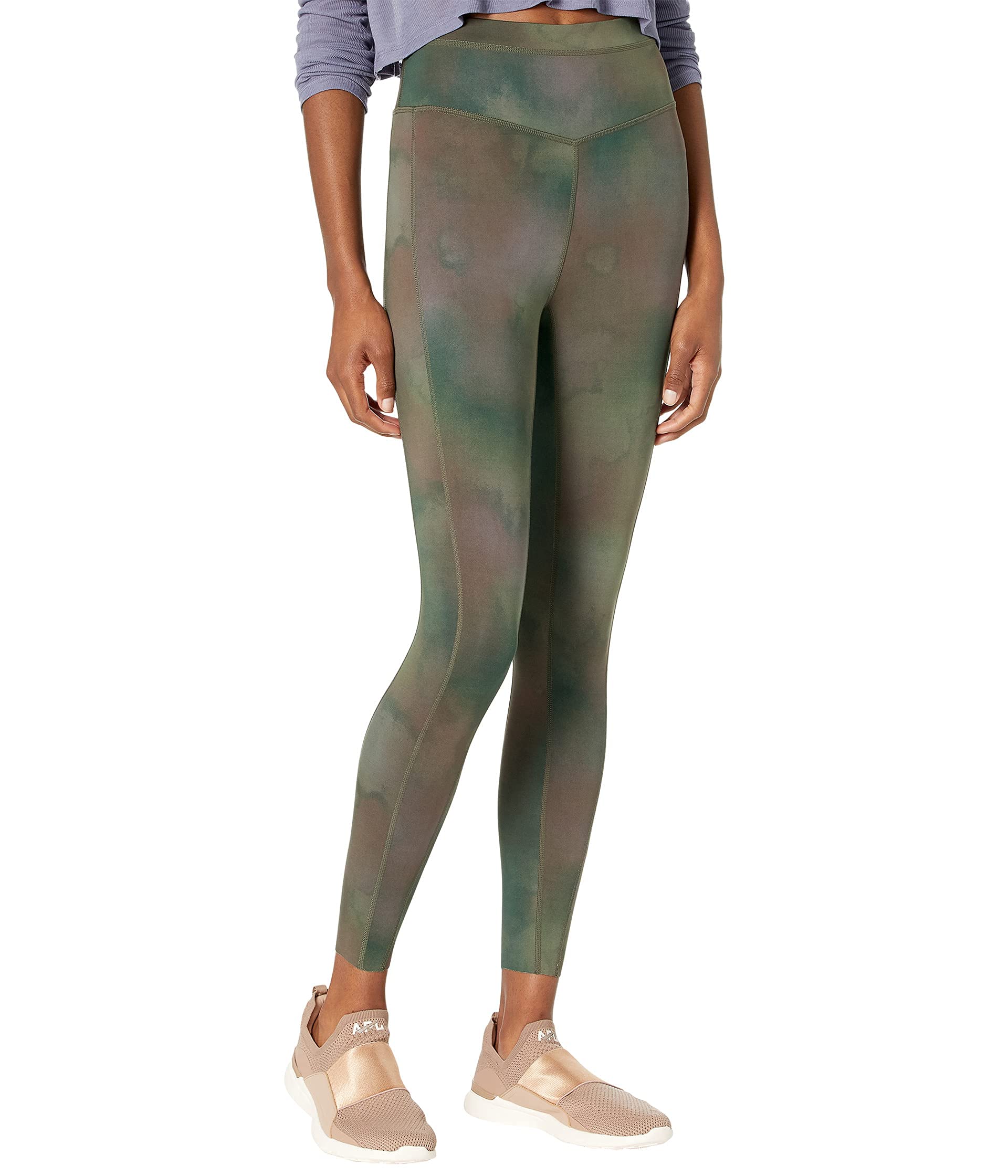 Free Women's Beat The Heat Short Sleeve Leggings - Comfortable Yoga Pants for Workout, Running & Lounge Wear
