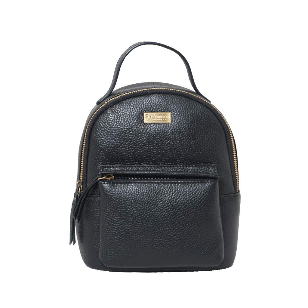 Leather Mini Backpack for Women & Men - Stylish Unisex College Bag for Daily Use