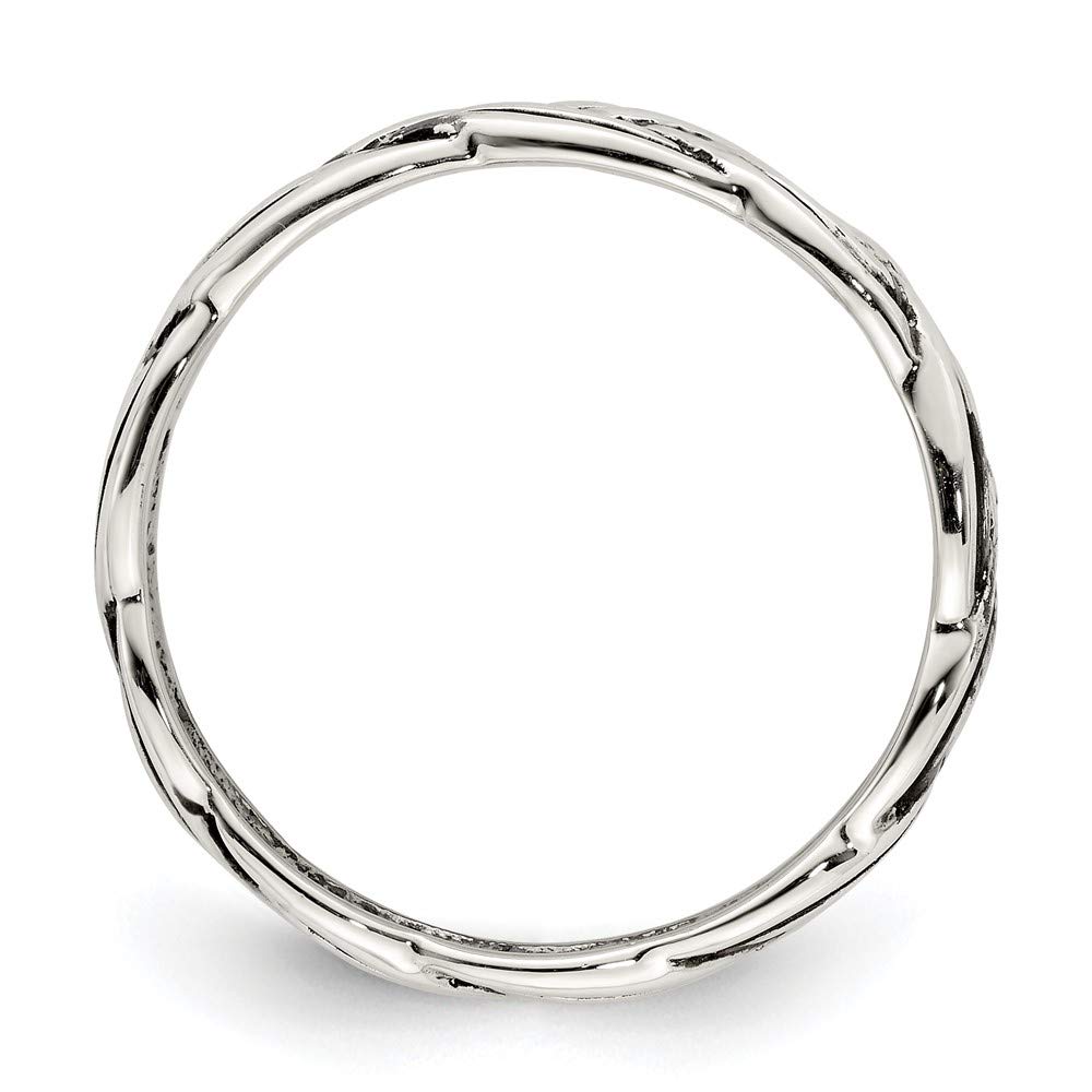 925 Sterling Silver Antiqued Celtic Band Ring for Women - Elegant Handmade Jewelry Gift for Her, Perfect for Weddings, Anniversaries & Special Occasions