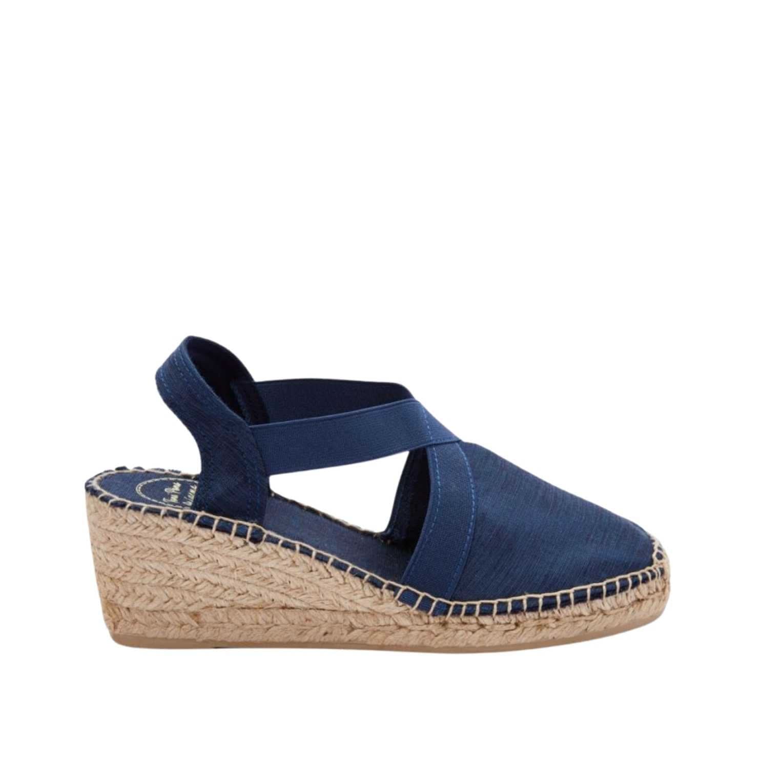 Women's Plain Silk Wedge Espadrille Shoes - Comfortable Summer Sandals for Beach, Wedding & Casual Wear | Tabarca