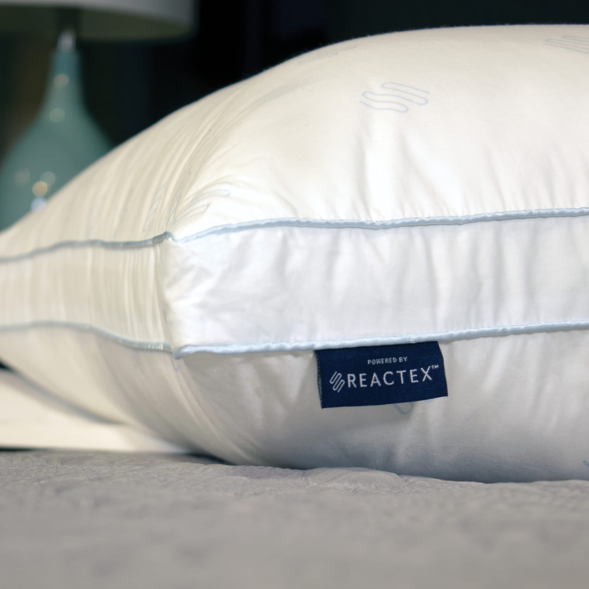Hypoallergenic Cooling Down Alternative Pillow - Sensorpedic Jumbo Gusseted Bed Pillow for Side & Back Sleepers, White (Pack of 1) | Perfect for Hot Sleepers & Allergy Relief