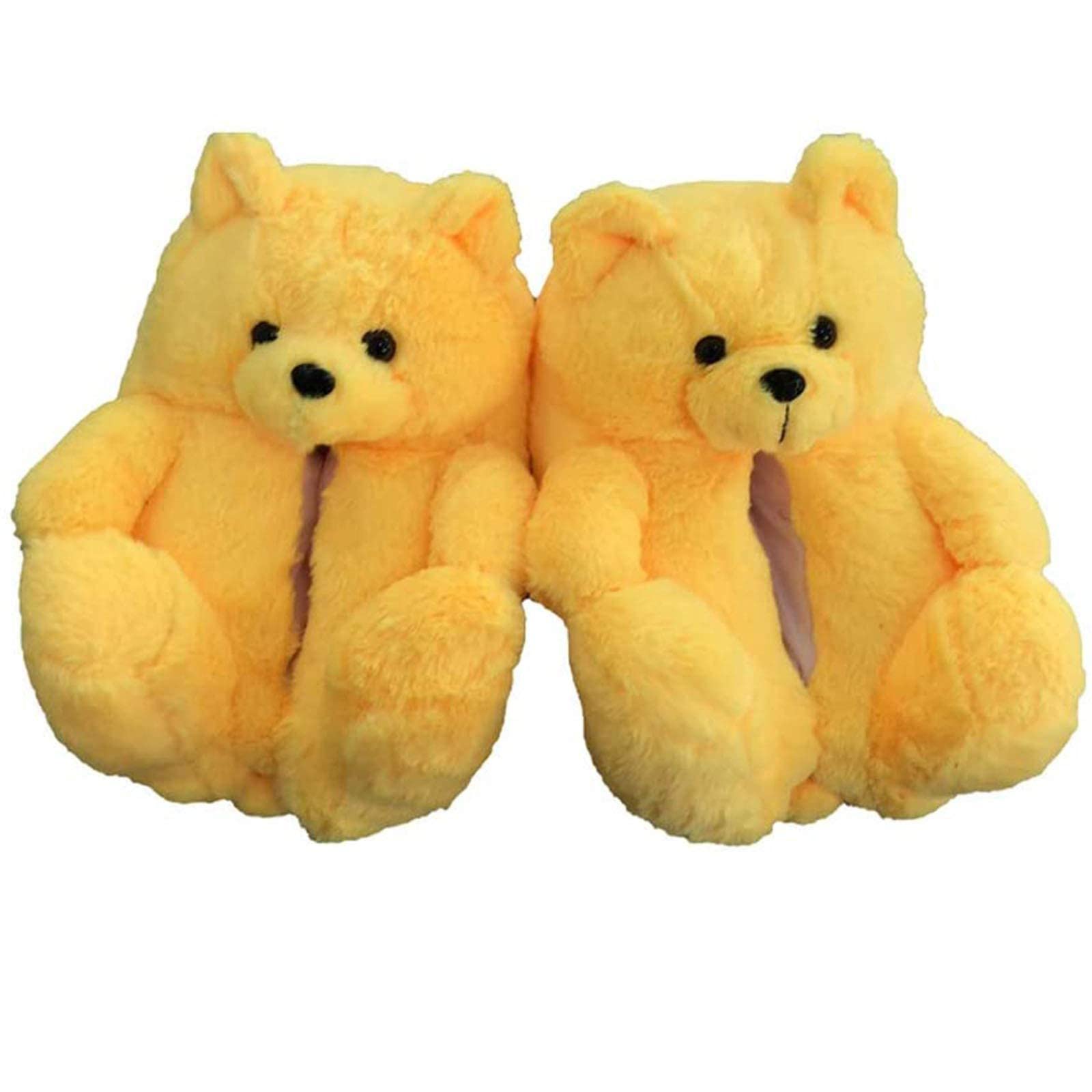 Teddy Bear Slippers - Cute Plush Animal House Shoes for Women & Men | Ultra Soft Winter Warm Slippers with Non-Slip Sole | Perfect for Indoor Comfort, Lounge Wear & Cozy Gift Ideas