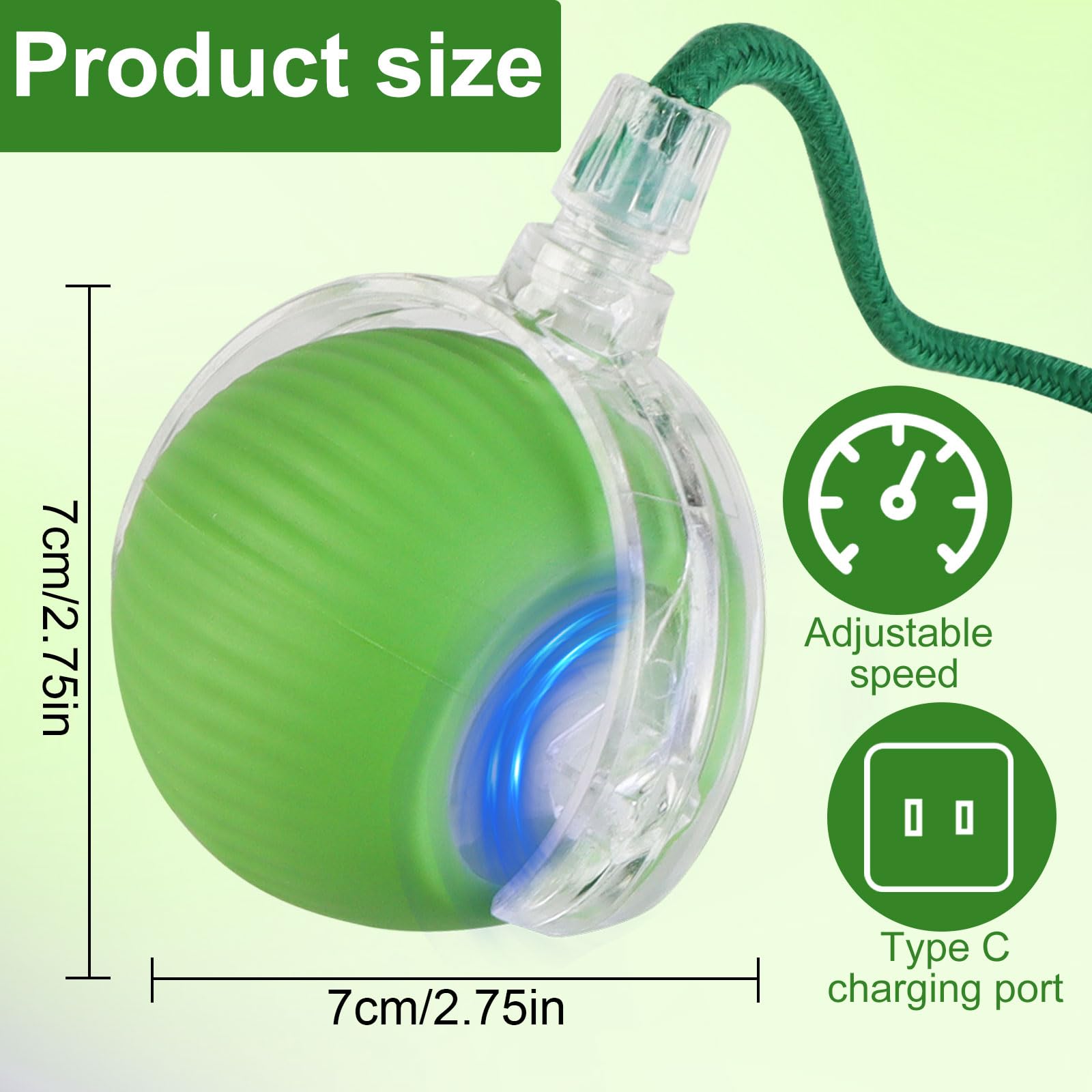 Interactive Cat Toys Rolling Ball - Motion Activated Dog Ball for Indoor Play - Chewie Viral Rolling Ball with 360° Smart Auto Movement - Electric Pet Toy for Cats & Dogs - Perfect for Exercise and Boredom Relief