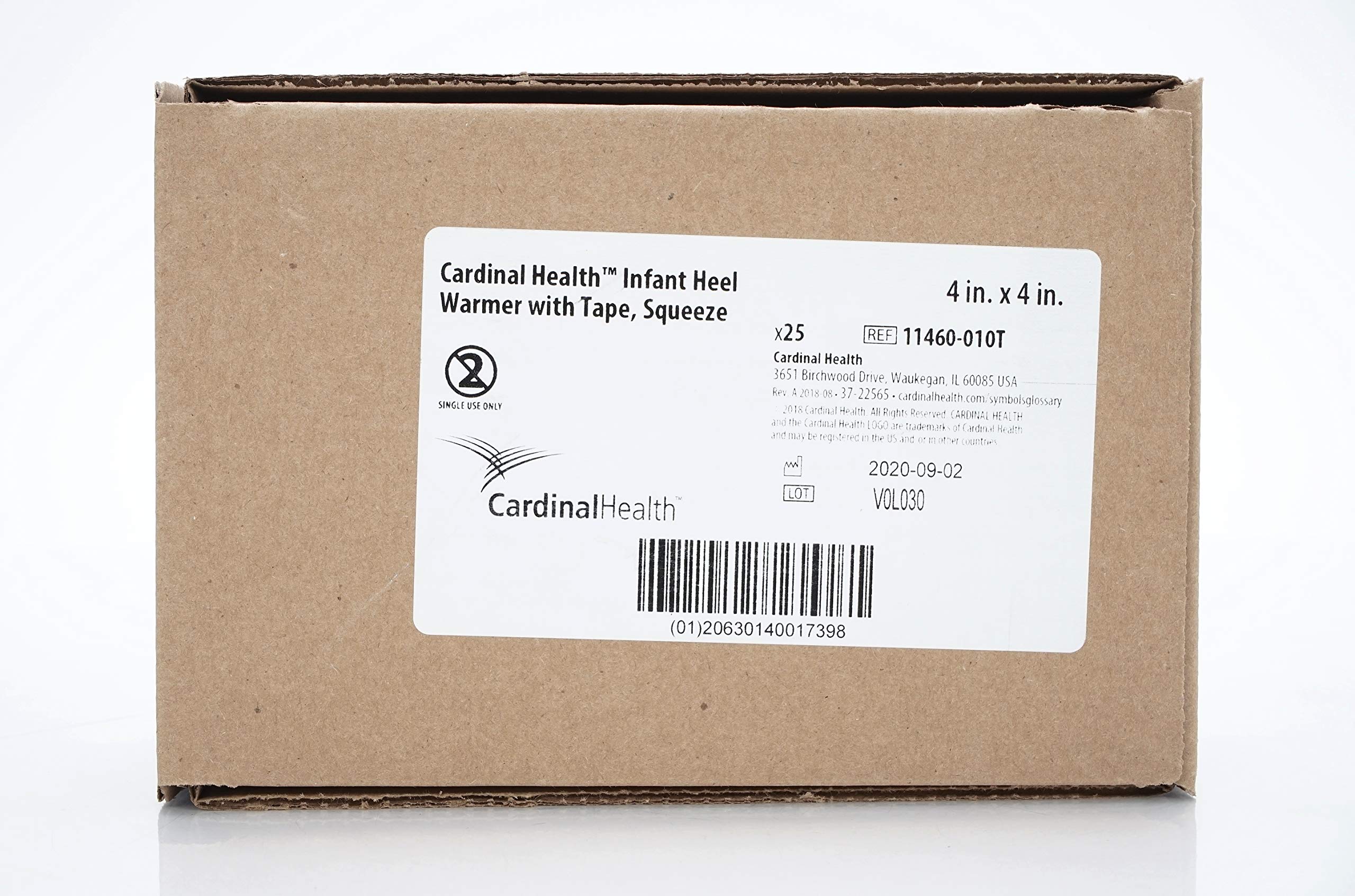 Cardinal Health 11460-010T Infant Heel Warmer - Disposable Heel Warmers for Newborns & Babies - Perfect for Blood Draws, IV Insertion & Medical Procedures in Hospitals & Clinics
