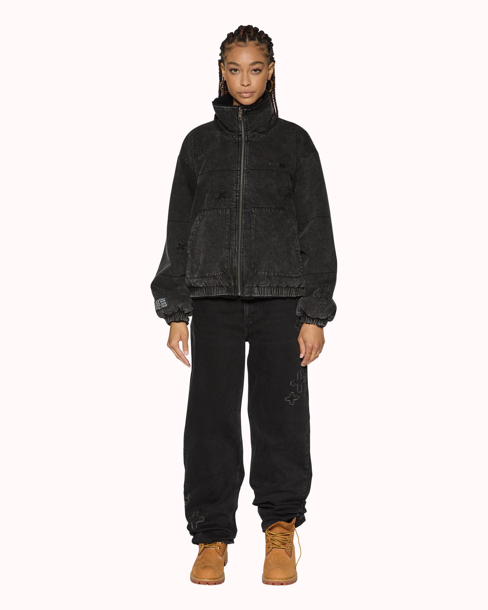 Reversible Puffer Jacket for Men & Women - Noir Kraftwerk/Black - Lightweight Warm Winter Coat for Outdoor Activities & Travel