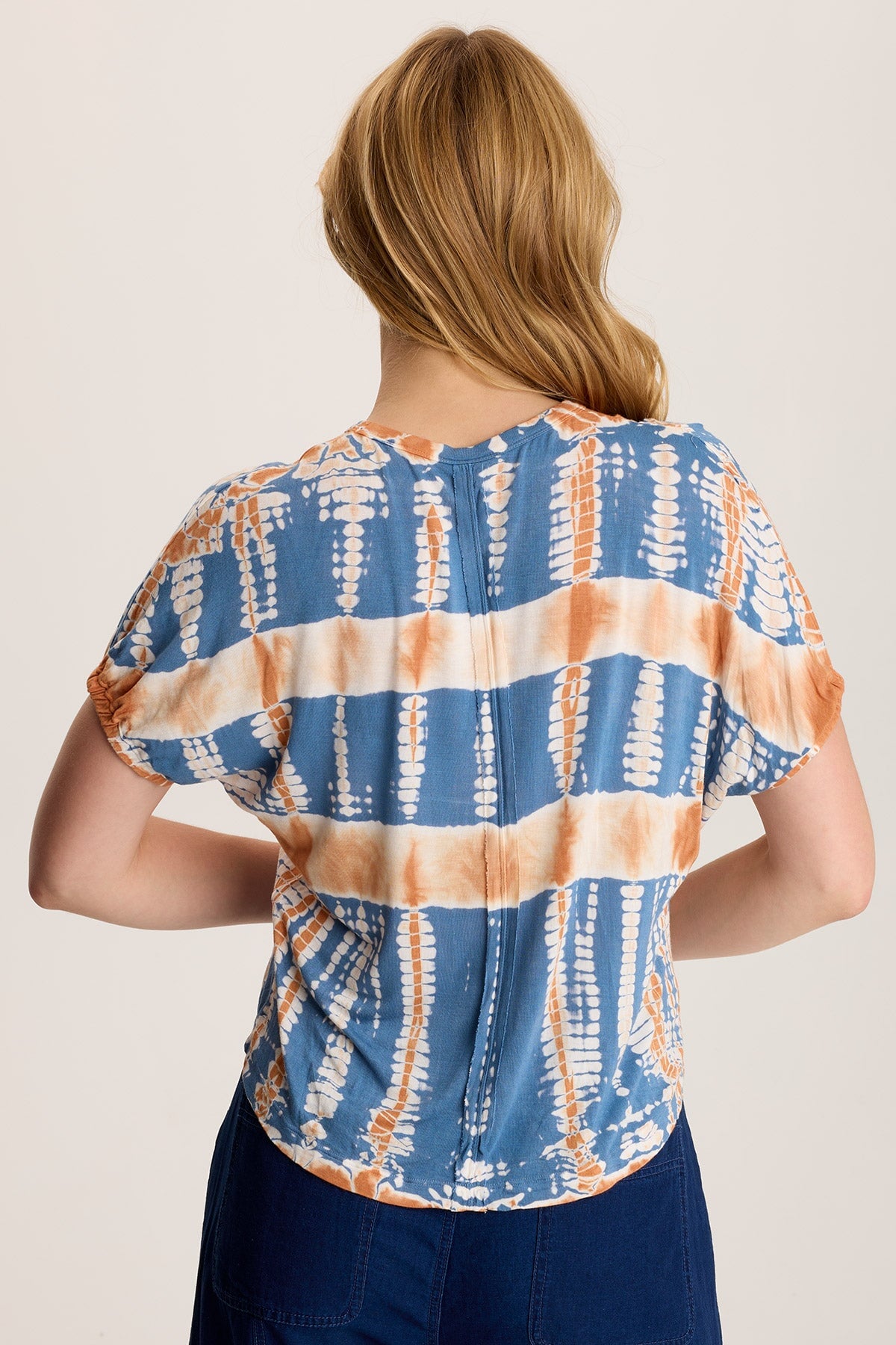 Valensi Soft Jersey Banded Sleeve T-Shirt for Women - Comfortable Casual Tee for Everyday Wear, Lounge & Outfits