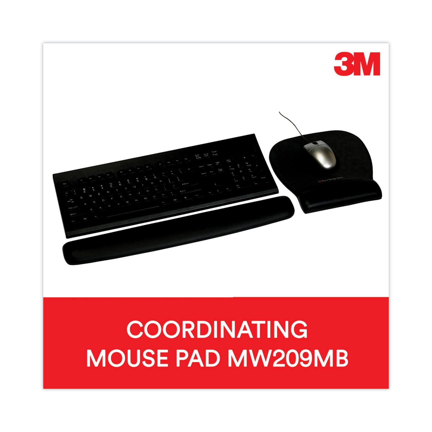 3M™ Antimicrobial Foam Keyboard Wrist Rest - 18