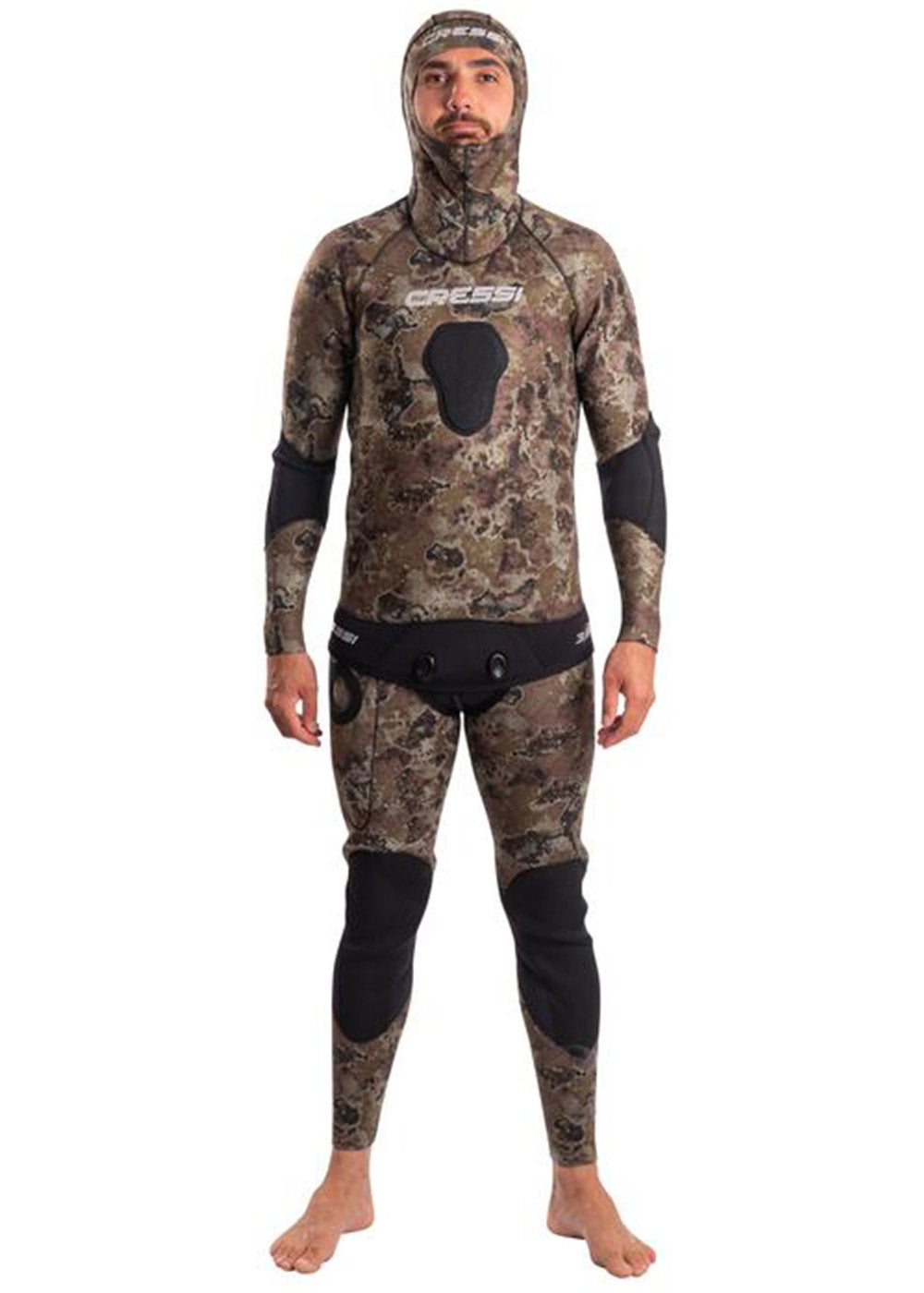 Cressi Men's 5mm Open Cell 2-Piece Wetsuit - Premium Scuba Diving & Spearfishing Gear for Cold Water Adventures