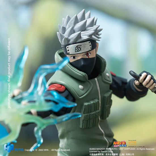 HIYA 6-inch 1/12 Scale Naruto Kakashi Action Figure - Exquisite Basic Series Collectible for Anime Fans | Perfect for Display, Cosplay and Gift Giving