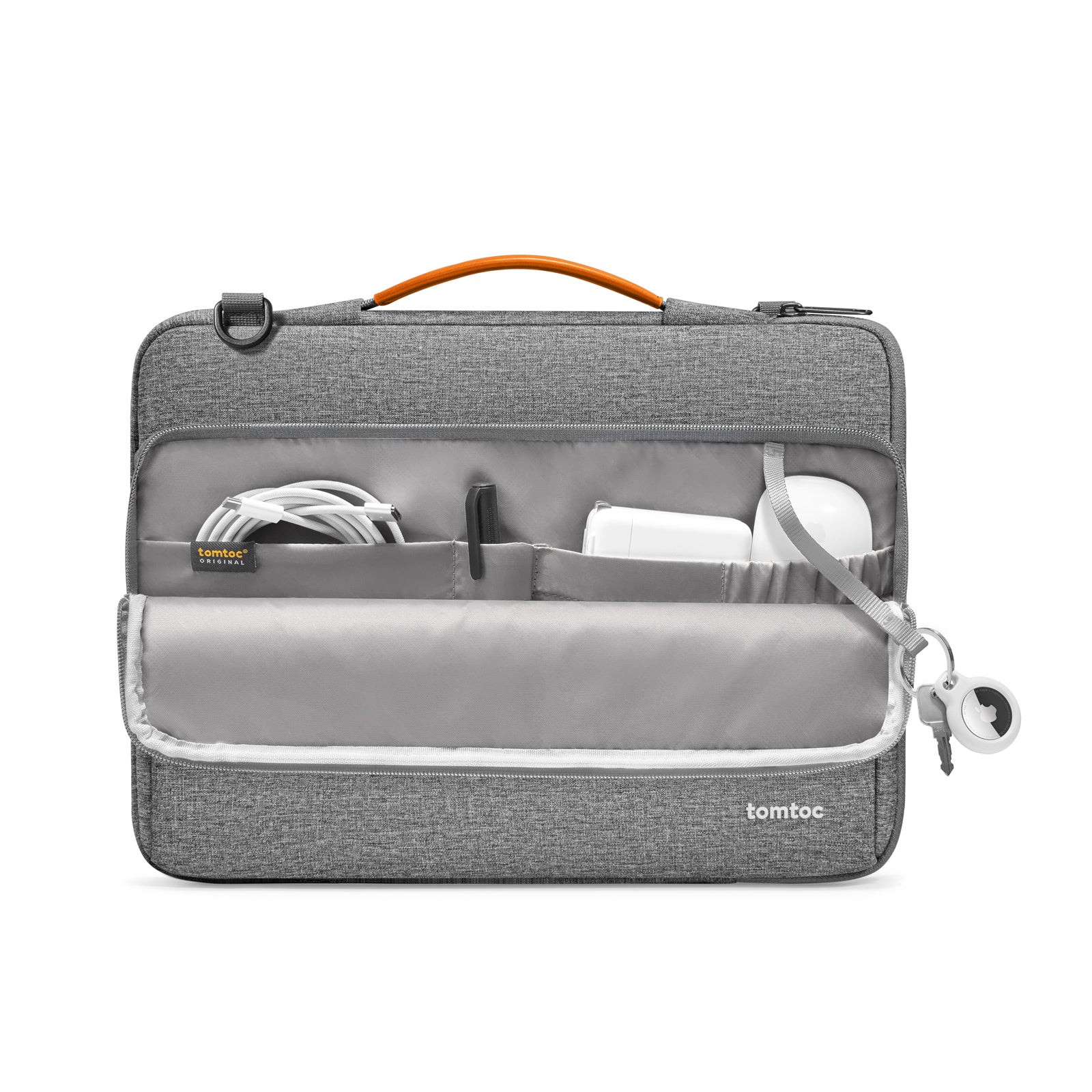 Defender A40 Laptop Shoulder Bag for 16 inch MacBook Pro - Waterproof & Shockproof Business Laptop Case with USB Charging Port - Perfect for Work, Travel & College