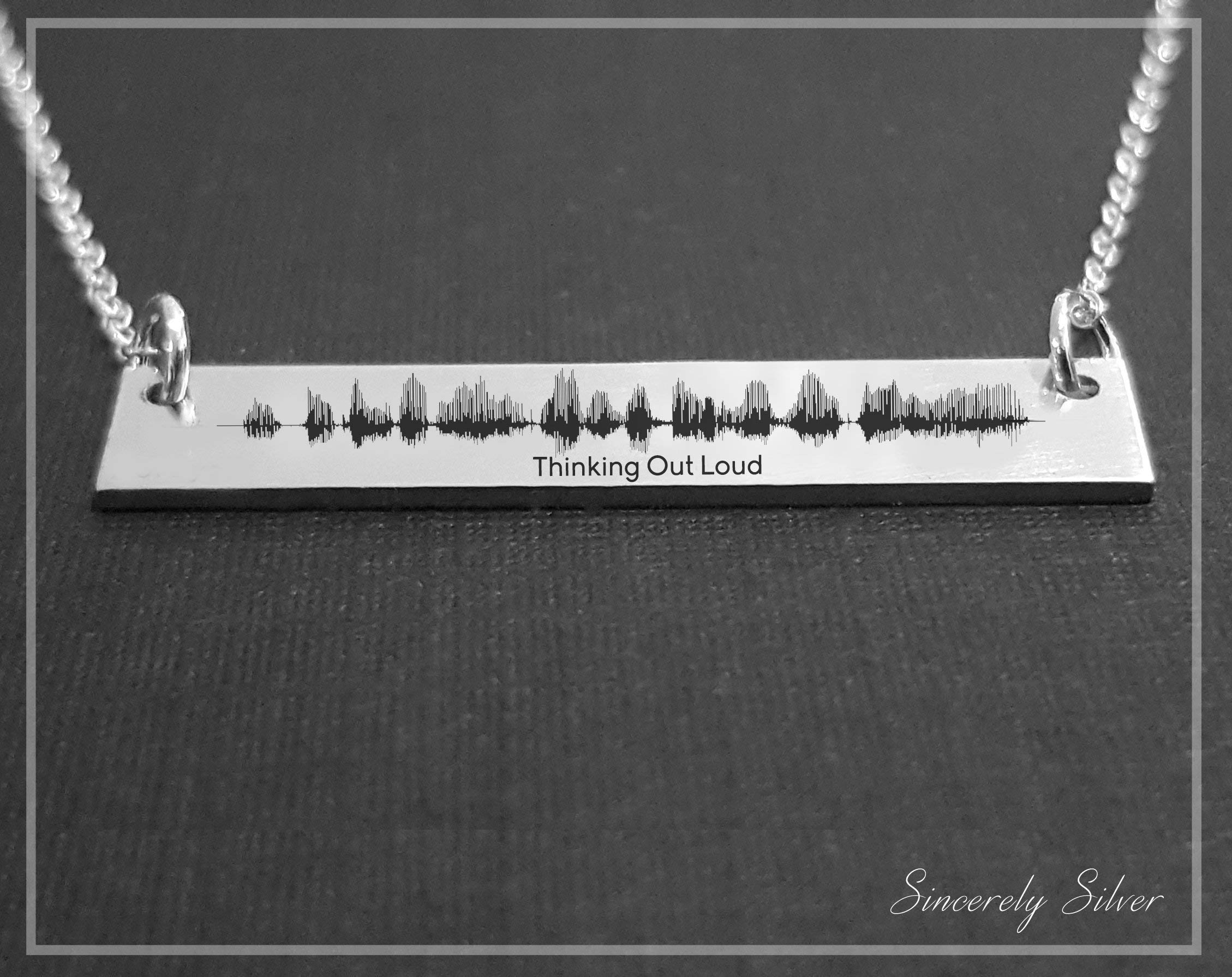 Personalized Sound Wave Necklace - Custom Voice Waveform Jewelry for Anniversary, Wedding & Romantic Gifts | Perfect for Couples, Music Lovers & Special Occasions