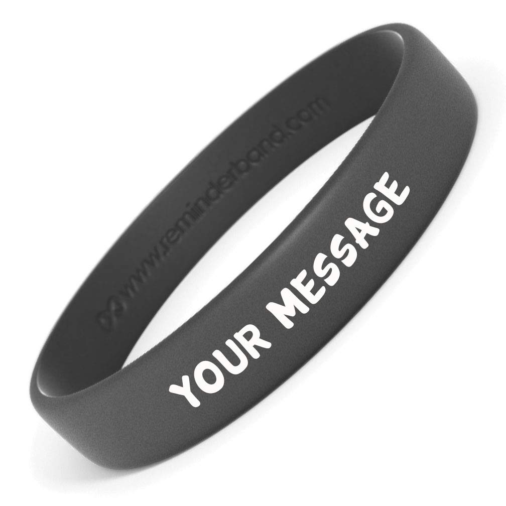 Custom Printed Silicone Wristbands - 100 Pack Bulk Order - Personalized Rubber Bracelets for Motivation, Events & Fundraising - Customizable Promotional Wristbands for Men & Women - Perfect for Team Building, Charity Events, Sports Games and Awareness Campaigns