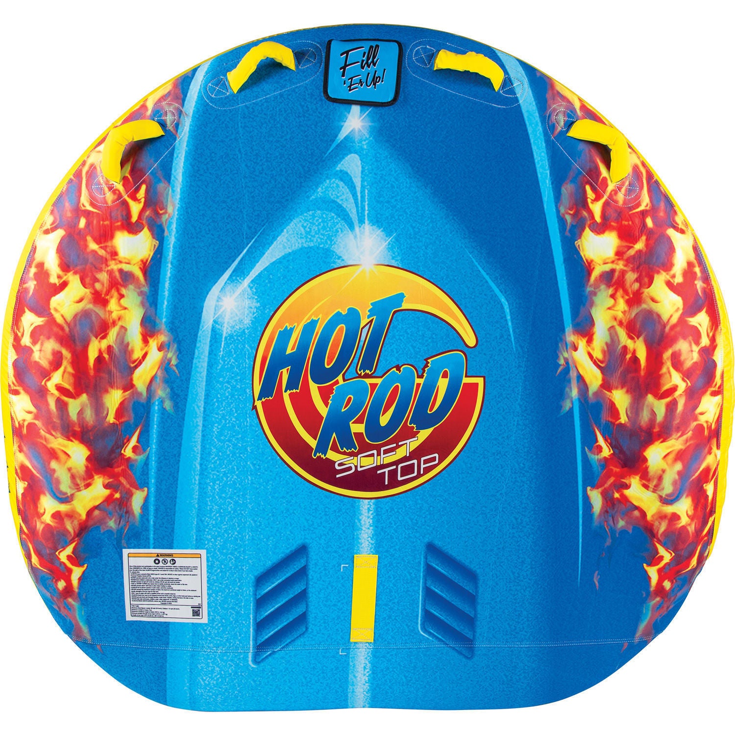 Connelly Hot Rod Soft Top Towable Tube for 2 Riders - High-Speed Inflatable Water Tube for Boating & Lake Fun - Perfect for Family Outings & Summer Water Sports