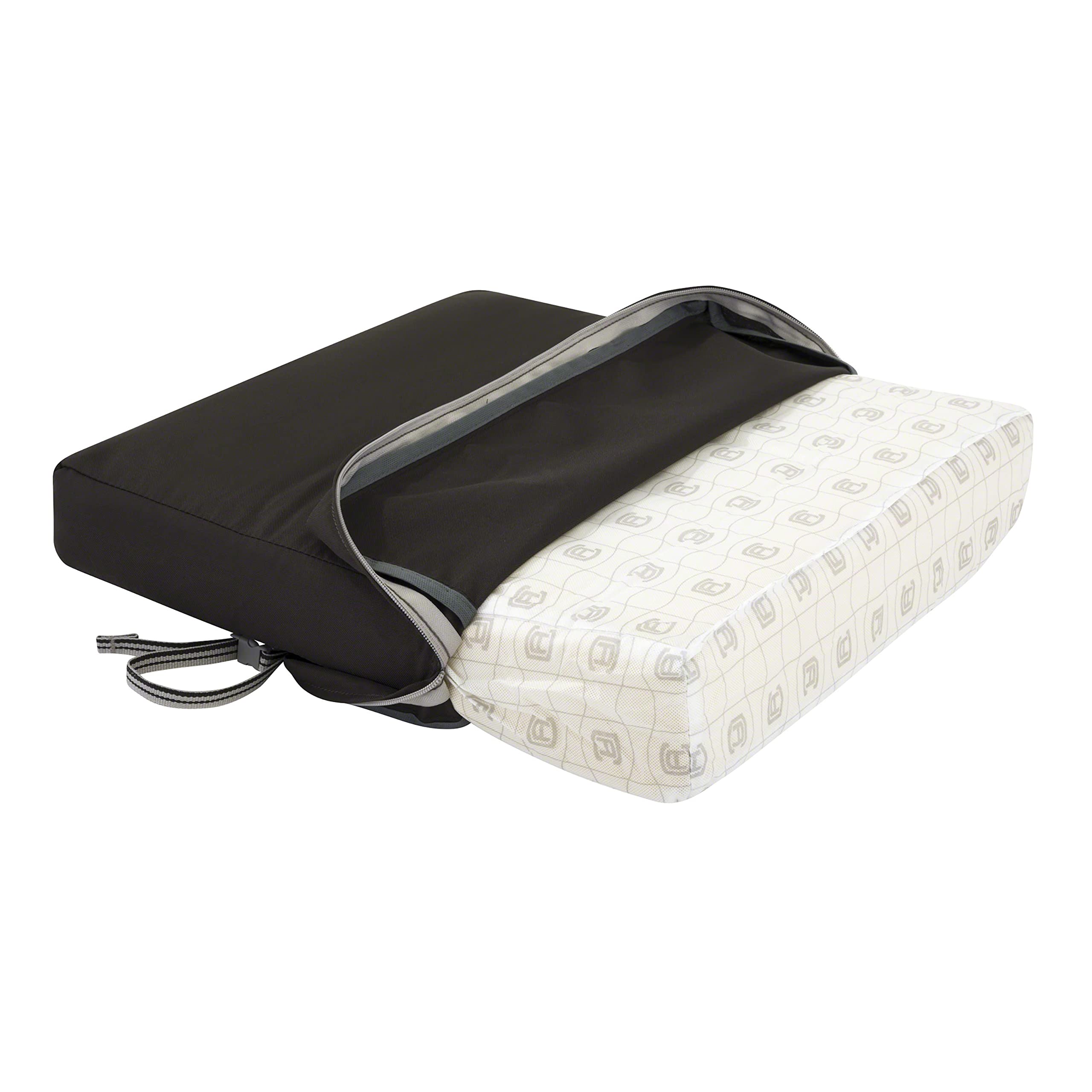Classic Accessories Ravenna Water-Resistant 17x15x2 Inch Patio Seat Cushion in Espresso - Perfect for Outdoor Chairs, Loungers, and Garden Furniture