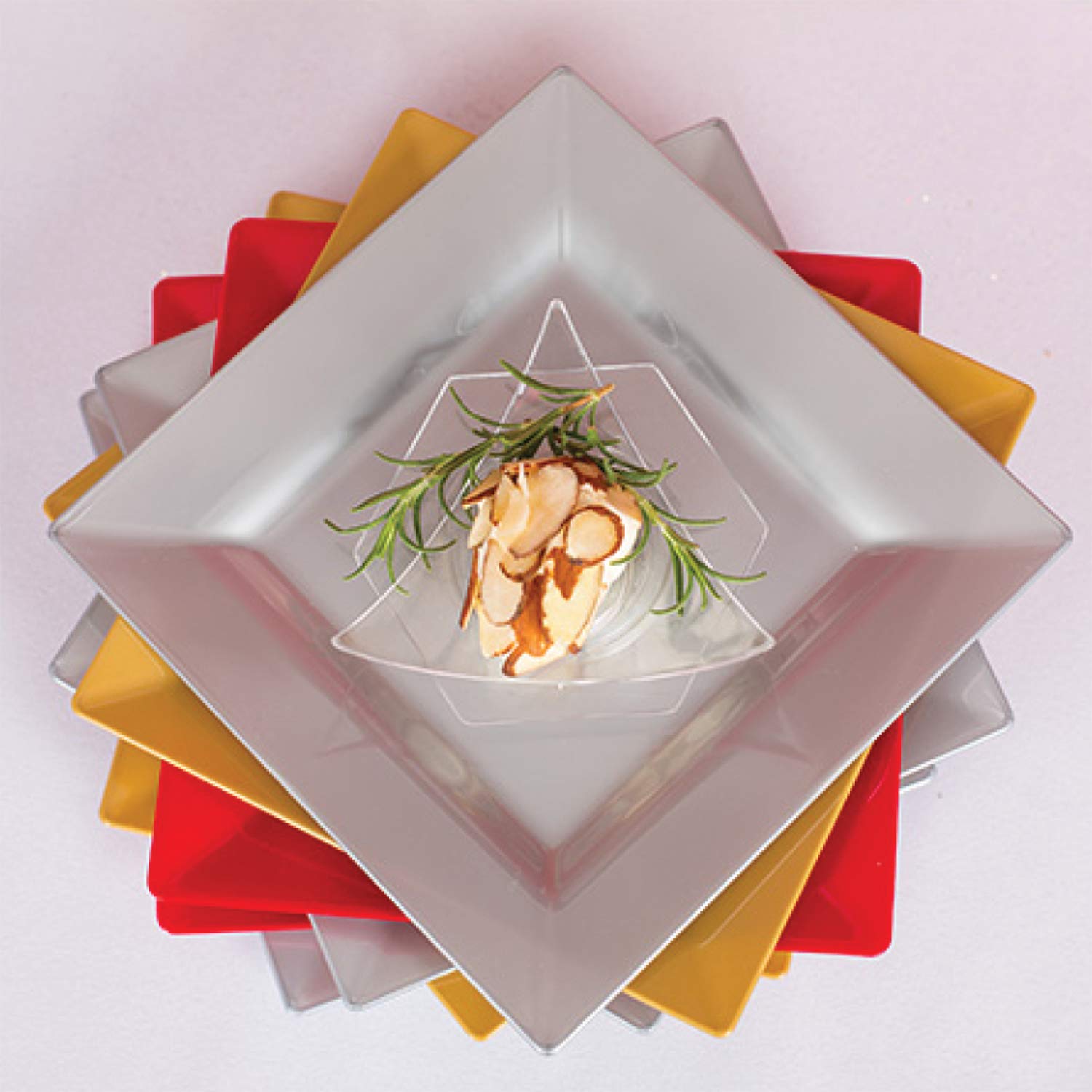 Premium Disposable Plastic Dinnerware Set - Heavy Duty Silver Plastic Plates for 120 Guests - Elegant & Durable Party Supplies for Weddings, Events & Catering