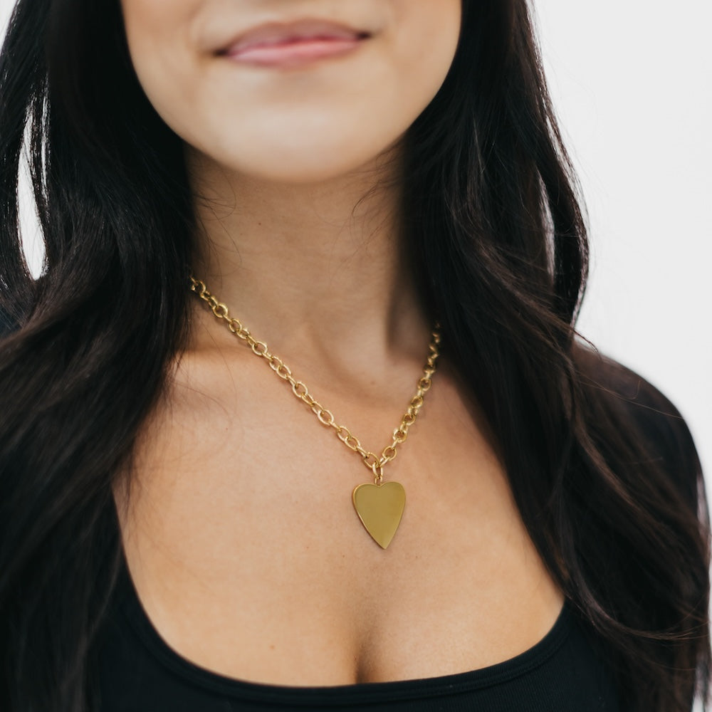 Love Does Heart Pendant Necklace - Waterproof Sterling Silver Jewelry for Women - Perfect Gift for Valentine's Day, Anniversary & Everyday Wear