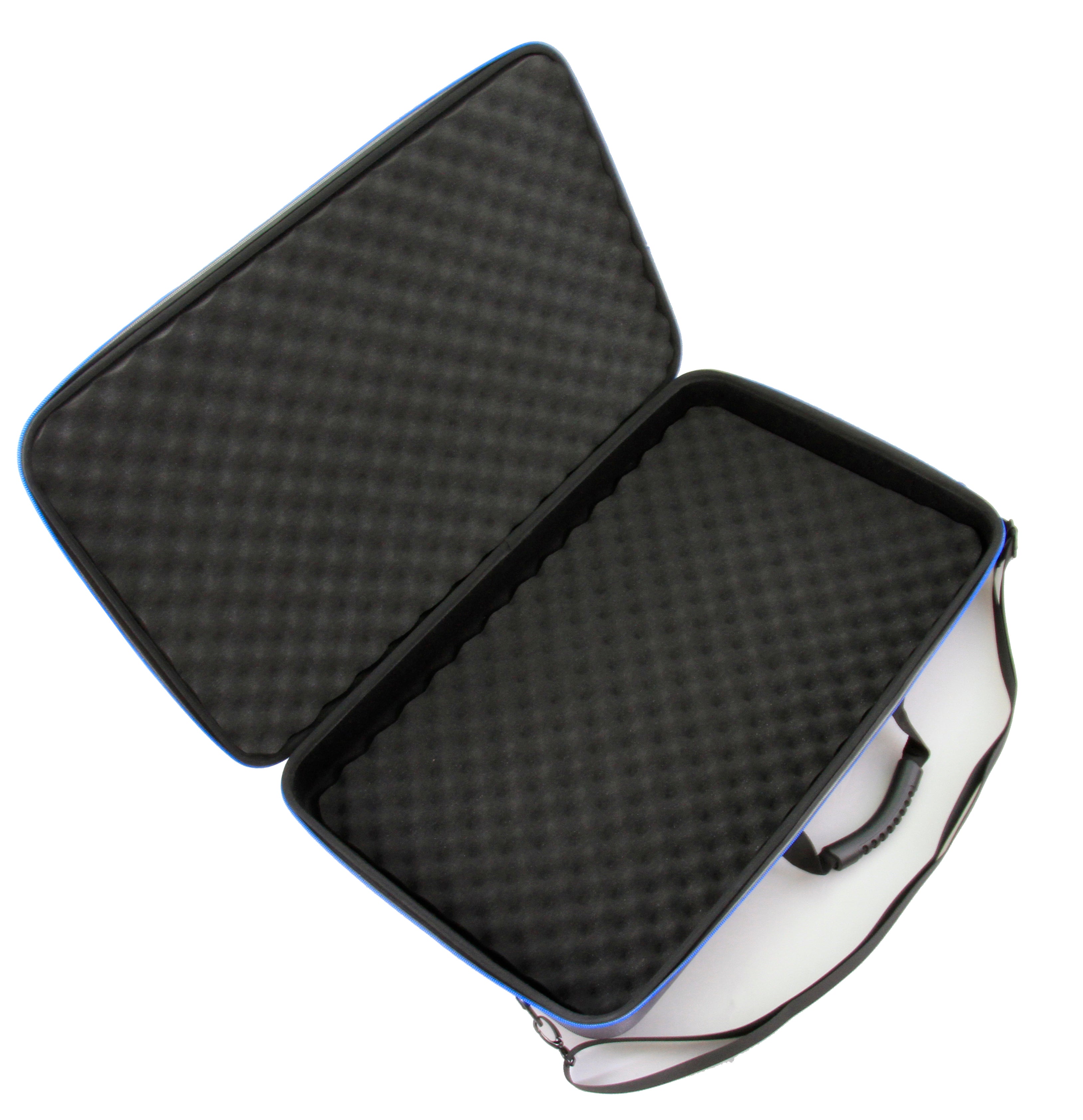 CASEMATIX 24 Hard Shell EVA Travel Case with Shoulder Strap & Protective Foam Interior - Fits Accessories up to 22.5
