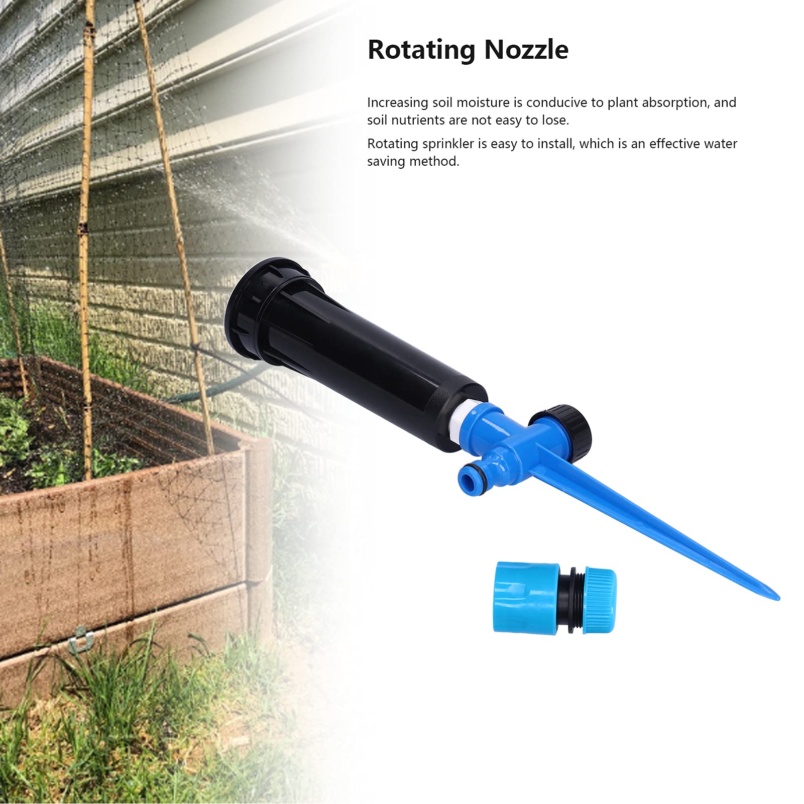 Adjustable G1/2 Female Thread Garden Irrigation Nozzle - Water Saving Sprinkler for Roof Cooling, Lawn Watering & Plant Irrigation | Perfect for Backyard, Greenhouse & Outdoor Gardening