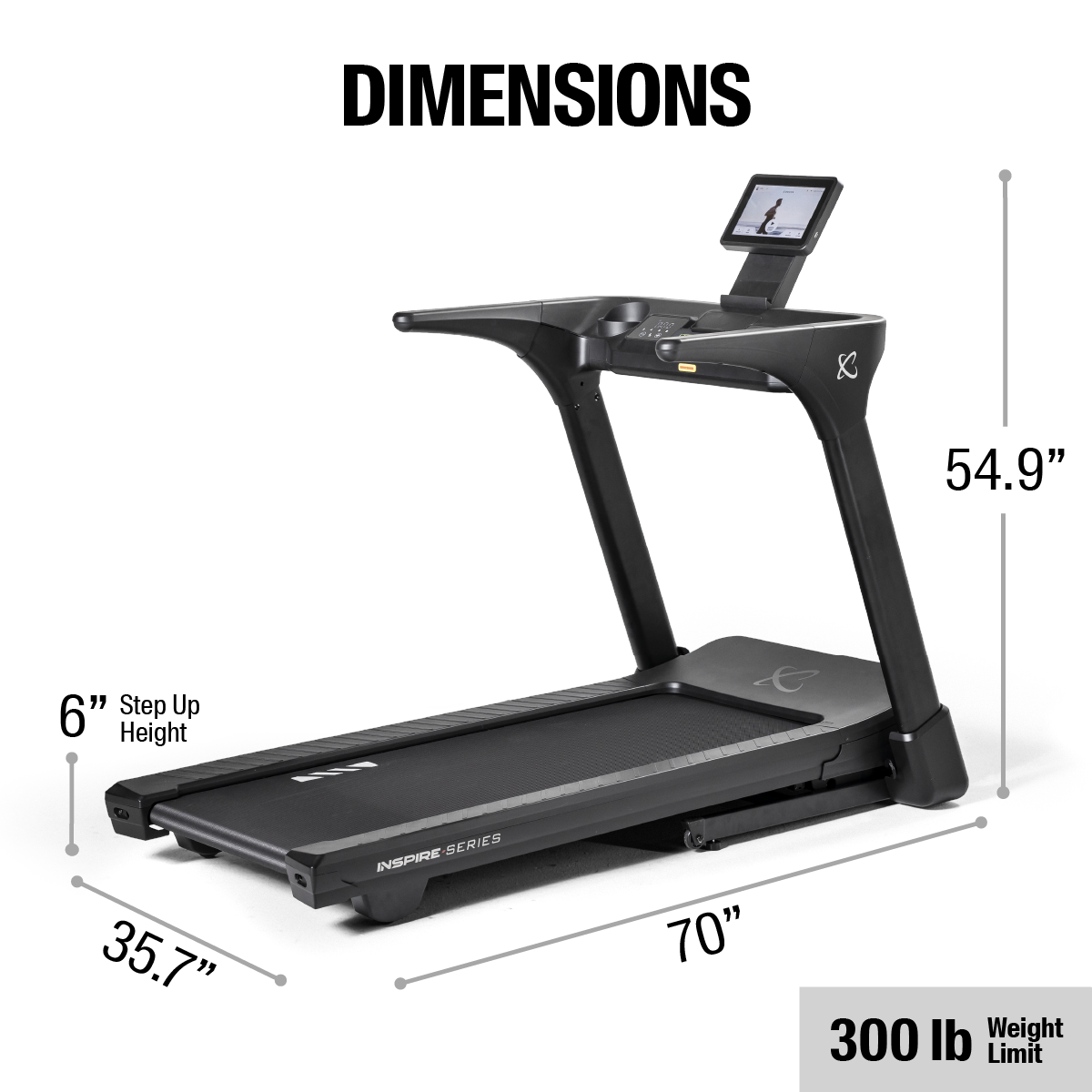 Inspire T4S Treadmill with 10