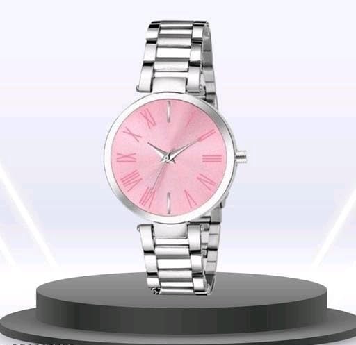 LAKSH Women's Stainless Steel Casual Watch (SR-460 AT-460) - Silver Fashion Watch for Everyday Wear, Office & Outdoor Activities