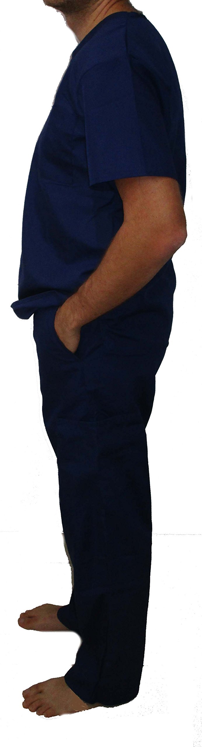 Tropi 33300M Navy Blue Unisex Medical Scrub Set - Comfortable & Durable Scrubs for Doctors, Nurses & Healthcare Professionals - Perfect for Hospitals, Clinics & Medical Work Environments
