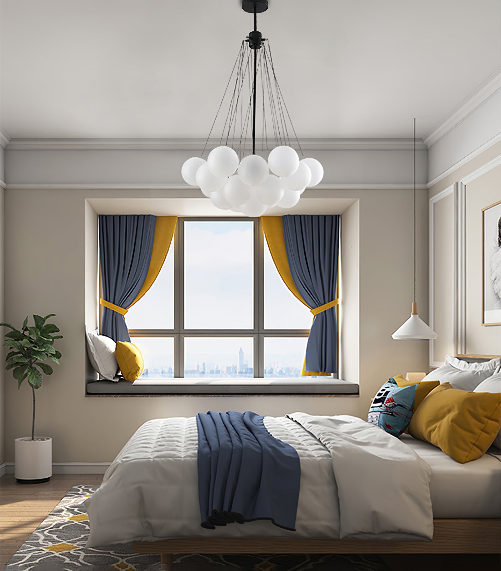 Elegant Cloud Chandelier Lighting Fixture - Modern Ceiling Light for Living Room, Bedroom & Dining Room Decor