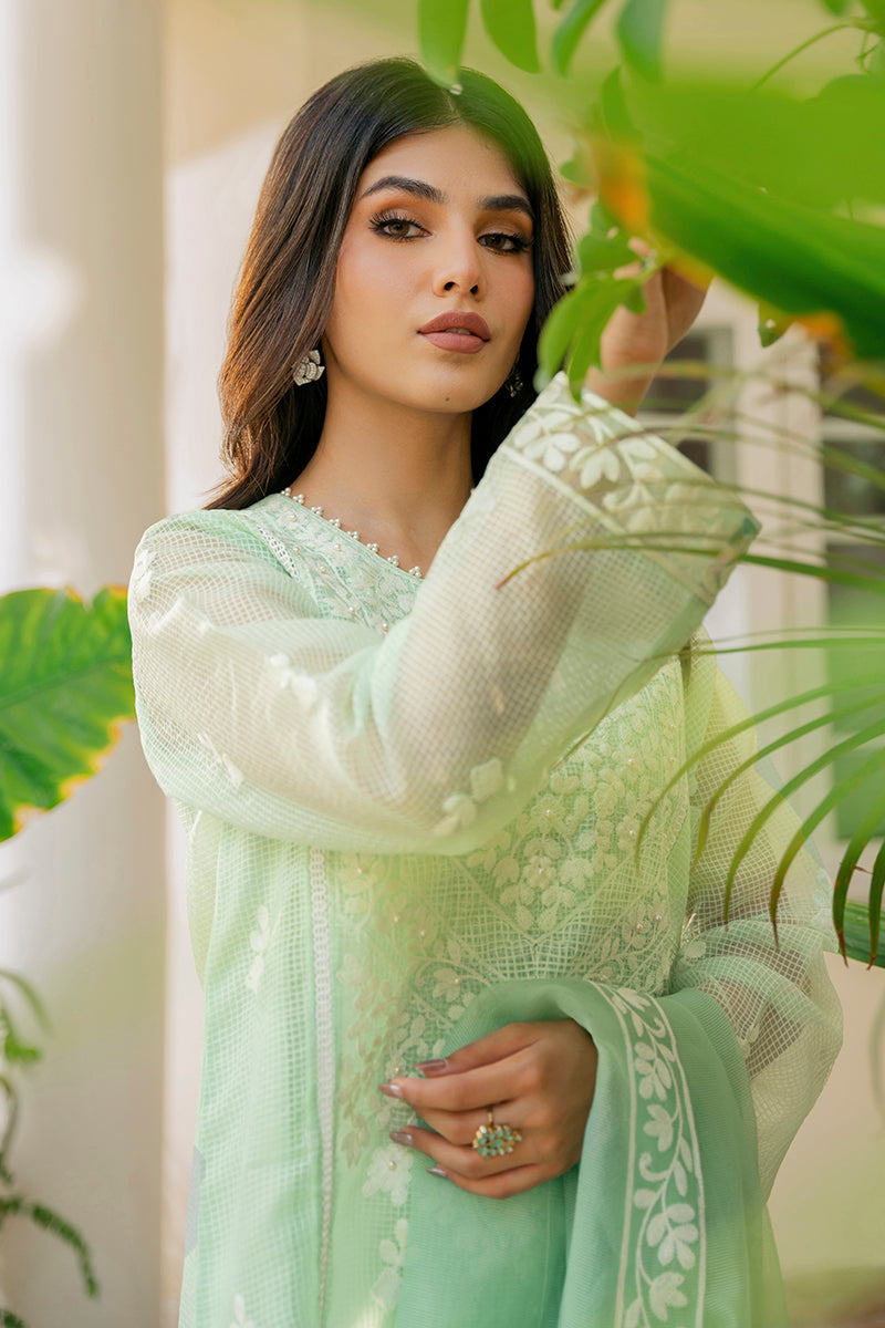 Mint Leaf 2-Piece Set (Shirt & Dupatta) – Stylish Ethnic Outfit for Women | Perfect for Festivals, Weddings & Special Occasions