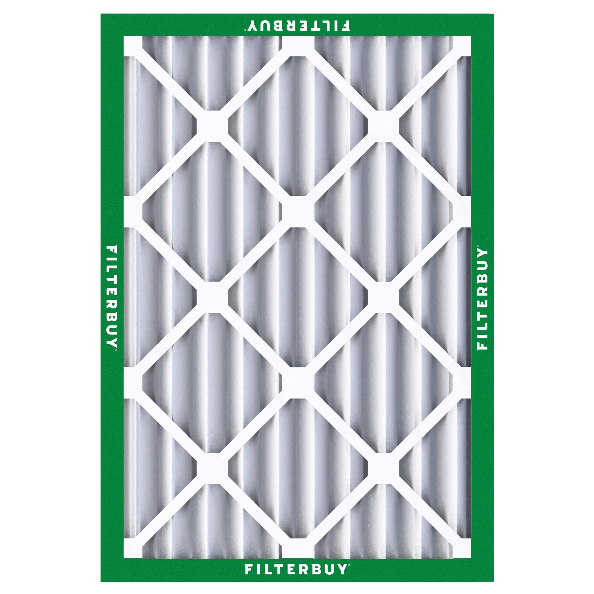 Filterbuy 24x25x4 MERV 8 Pleated Air Filters (4-Pack) - 23.75x24.75x3.63 Inches - HVAC, AC & Furnace Replacement Filters for Dust Defense - Perfect for Home, Office & Commercial Use