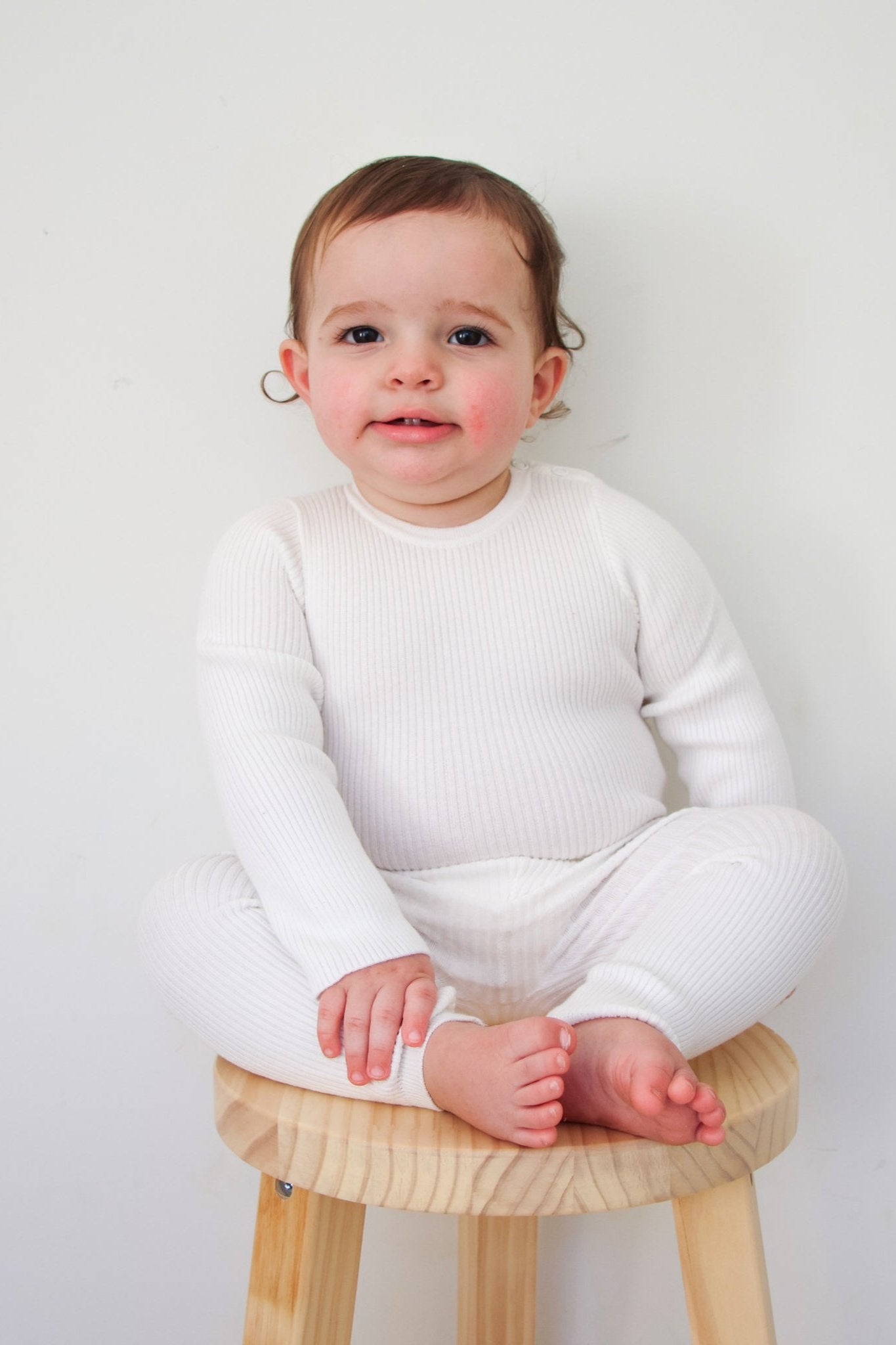 Soft Knitted Bodysuit for Women - Cozy Marshmallow Texture Stretchable Long Sleeve Tops for Layering, Loungewear & Casual Outfits