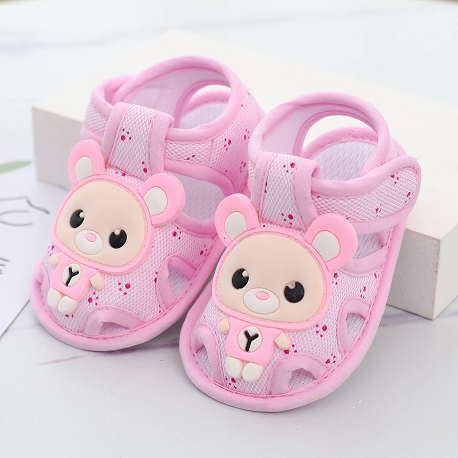 Lykmera Baby Walking Shoes for Boys & Girls - Comfortable, Fashionable Princess & Water Shoes for Infants (Pink, Size 4) - Perfect for Beach, Pool, Outdoor Play & Everyday Wear