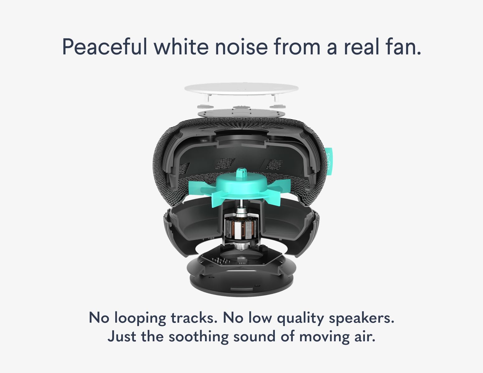 SNOOZ White Noise Machine for Sleep - Portable Travel Sound Machine with Soothing White Noise & Cloud Design | Perfect for Babies, Office, Meditation & Travel