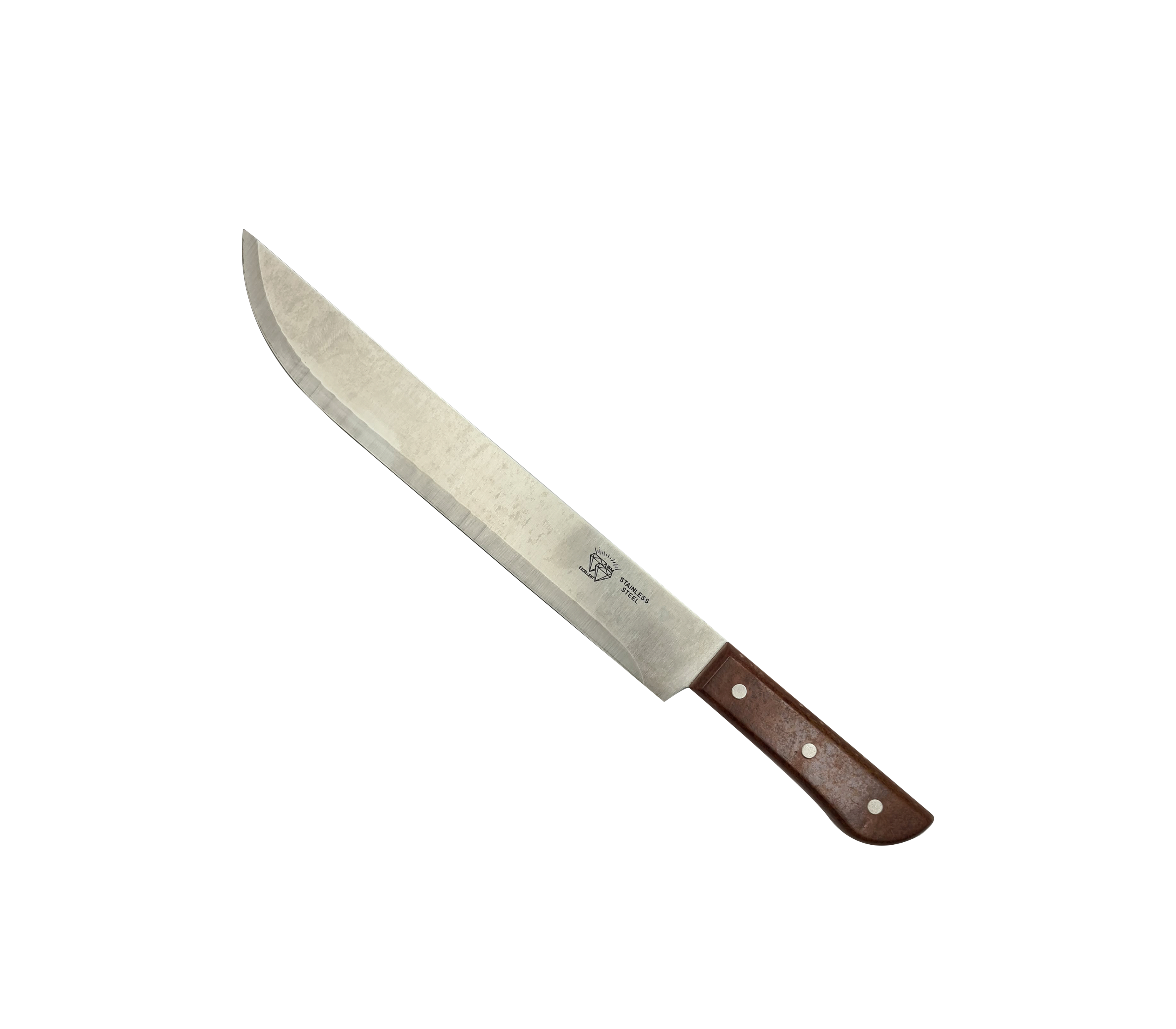 BM091 Brown Plastic Handle Stainless Steel Knife - Sharp Kitchen Knife for Cooking, Slicing, and Food Prep