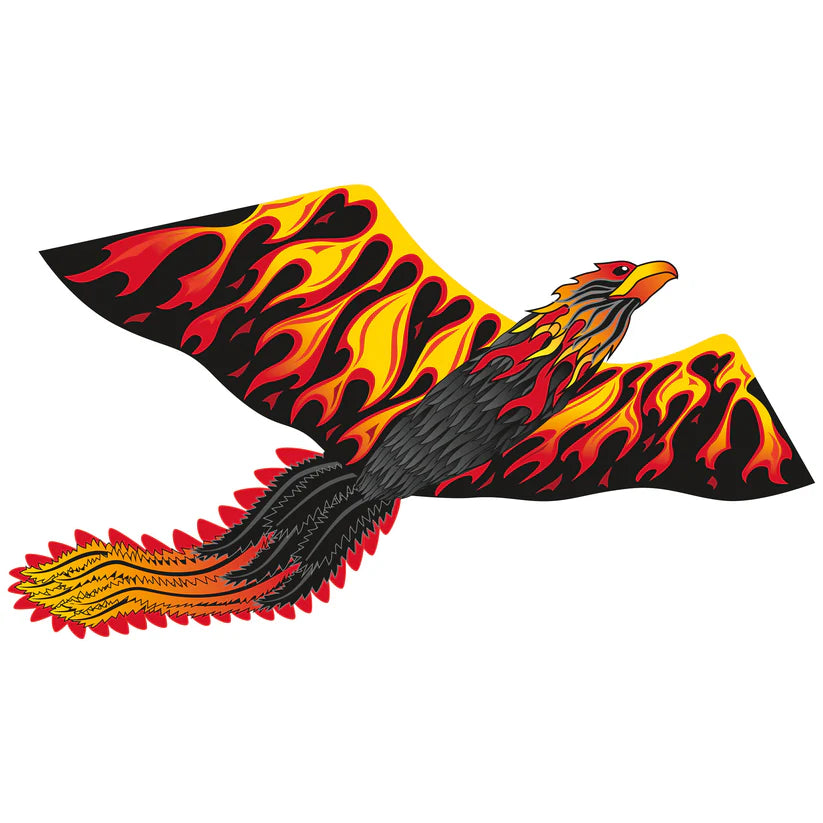 WindNSun Supersize 3D Firebird Phoenix Kite - Large Flying Kite for Outdoor Activities, Beach, Park & Family Fun