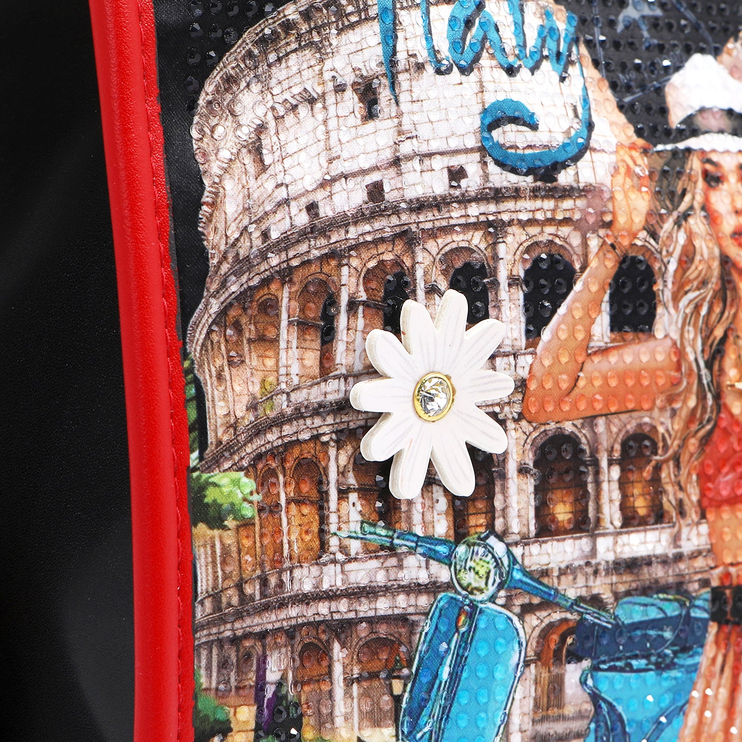 Martha Travels Italy Dome Satchel - Stylish Leather Crossbody Bag for Women, Perfect for Travel, Work & Everyday Use